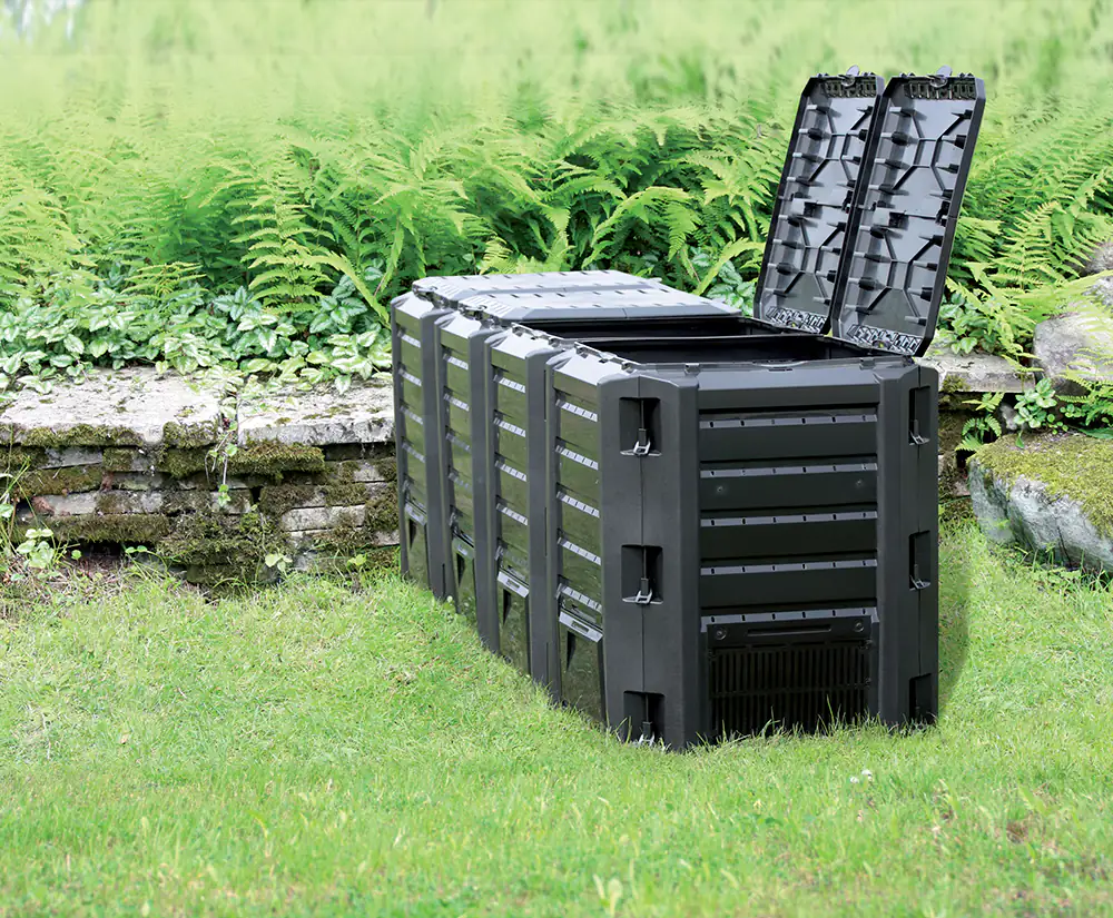 Prosperplast Doppelkomposter Compogreen 800 L schwarz