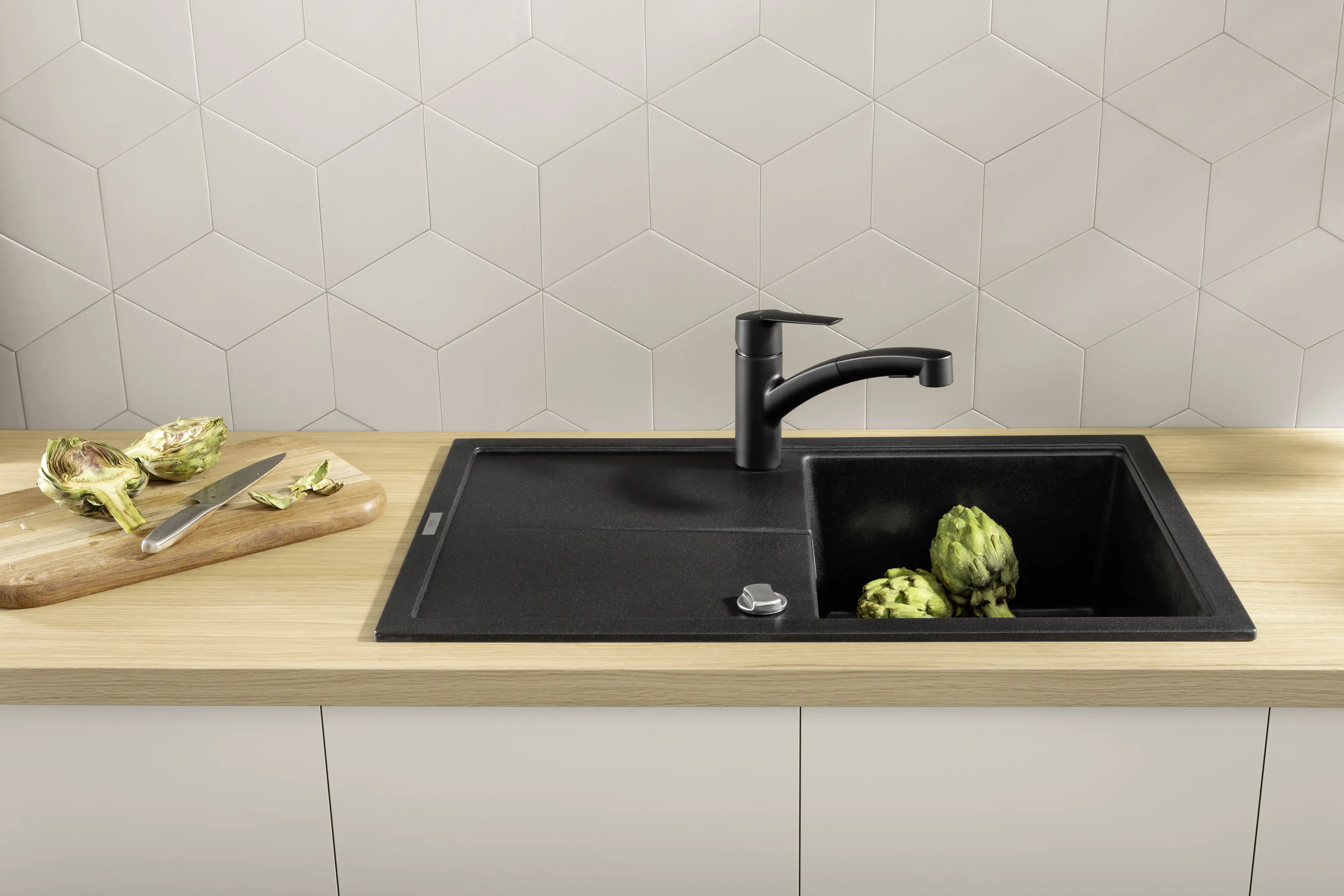 Grohe Quickfix Küchenarmatur START schwarz matt