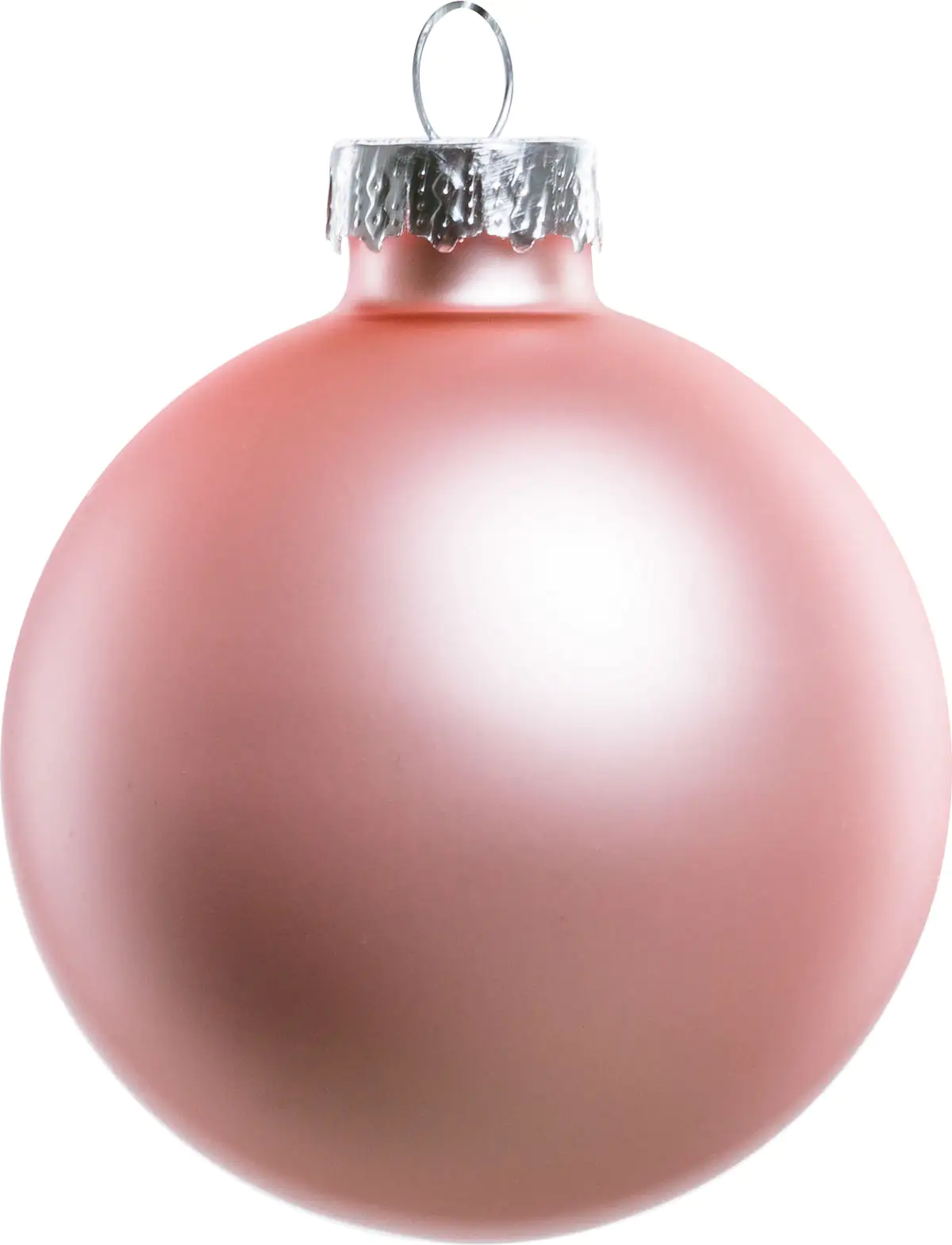 TrendLine Weihnachtskugeln aus Glas Ø 6 cm puderrosa 20 Stück