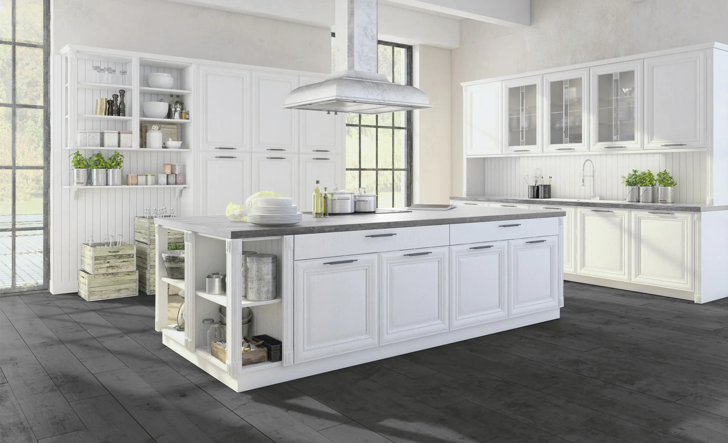 Bodenfliese Feinsteinzeug Oak 22,5 x 90 cm x 0,8 grau