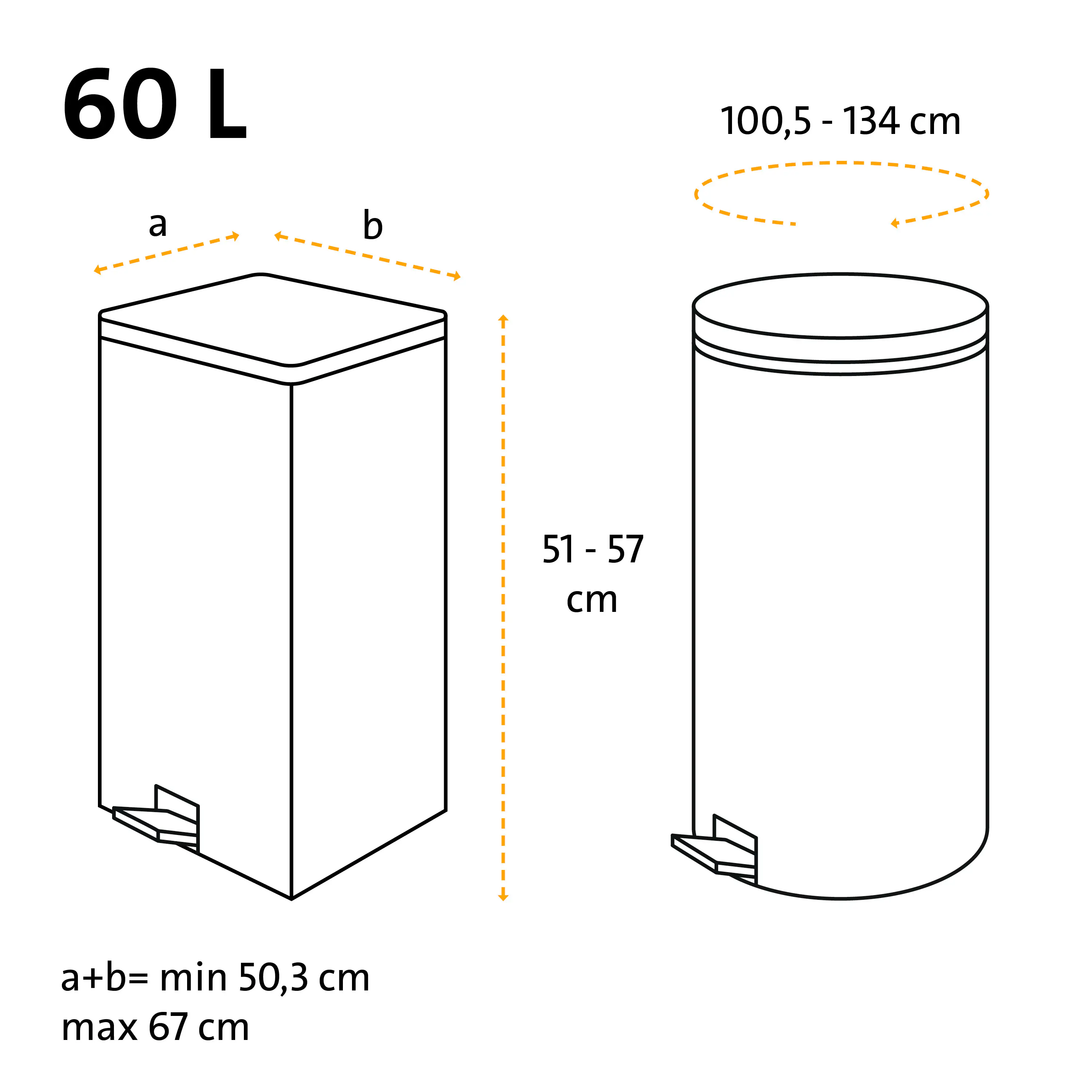 Swirl® Aktive Frische Müllbeutel 60 L Reißfest & Dicht