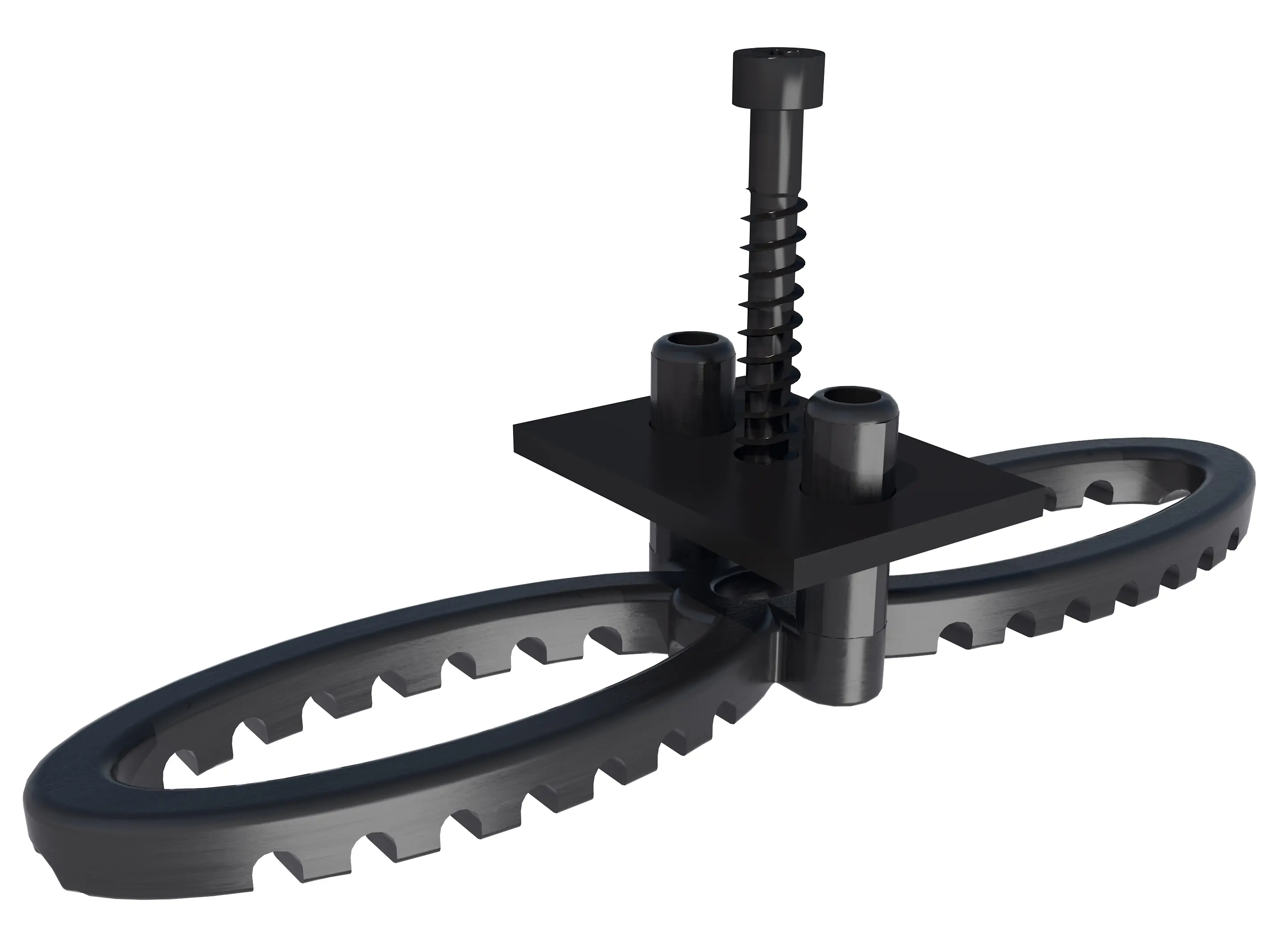 HSI Terra Deckclip mit Klemmplatte inkl. Schrauben für Terrassendiele - 100 Stück