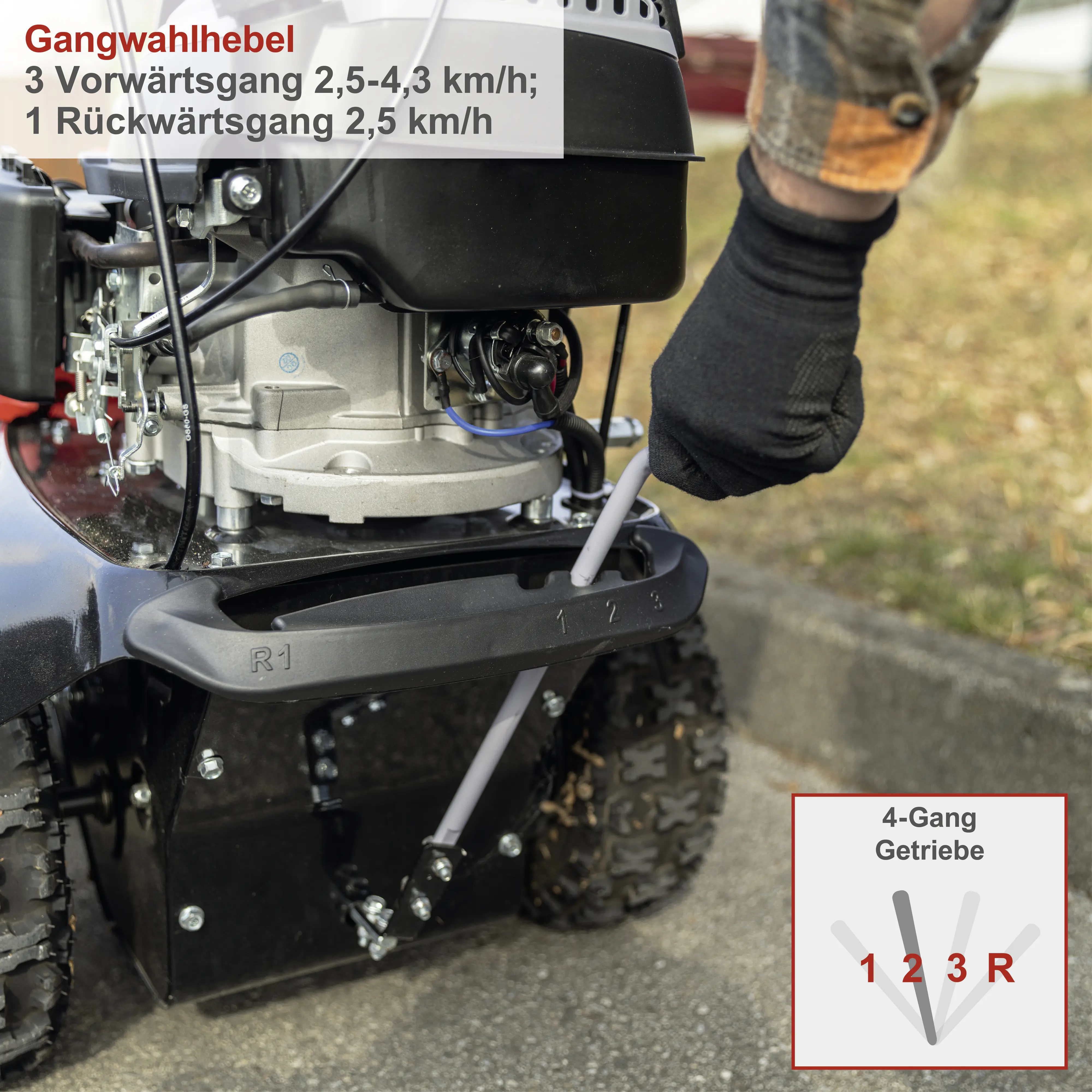 Scheppach Benzin-Kehrmaschine SC2200PE 100 cm Arbeitsbreite inkl. Schneeschild & Auffangbehälter