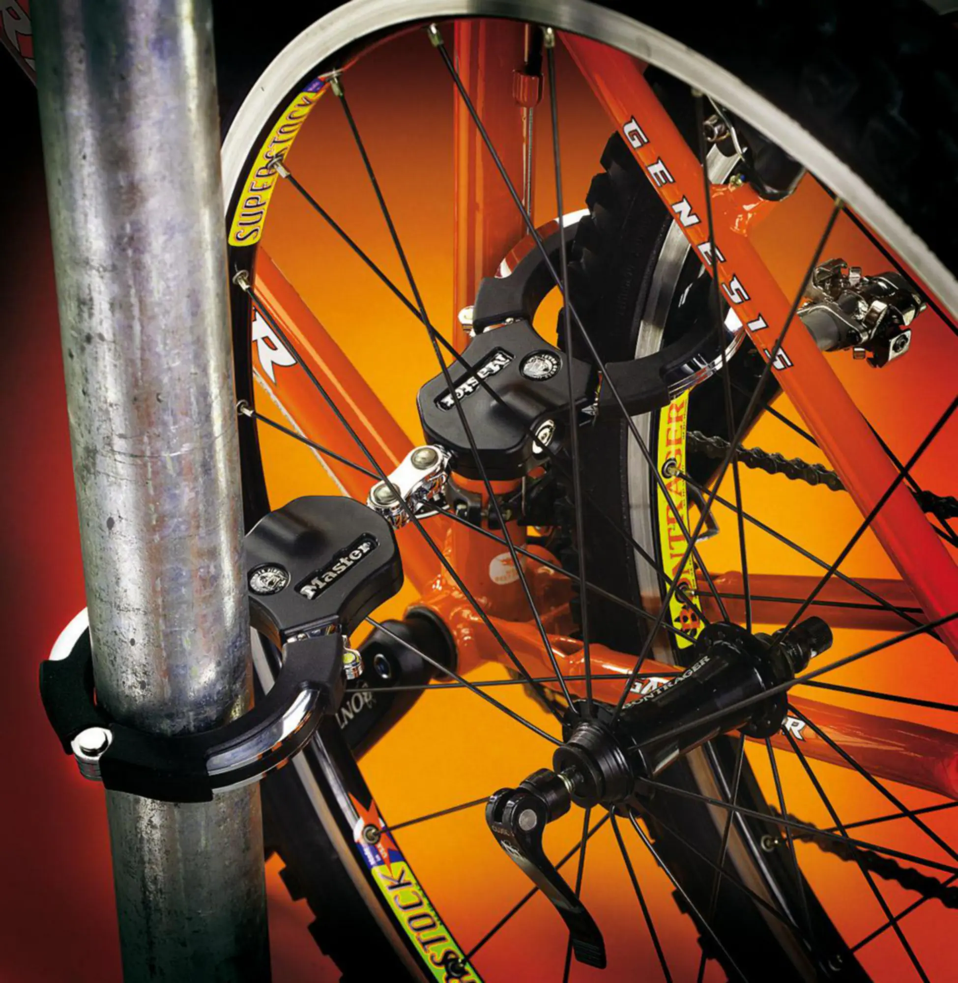 Fischer Fahrradschloss Handschellenschloss Street Cuff 36 cm x Ø 7,6 cm
