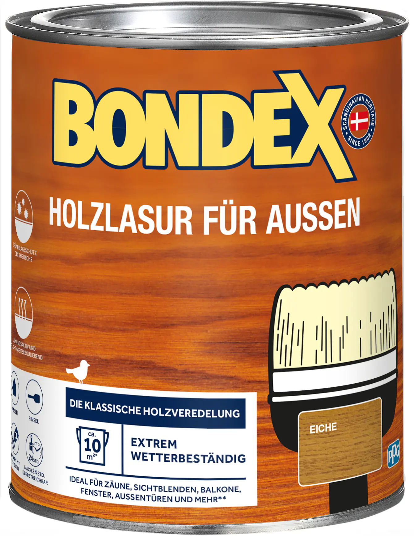 Bondex Holzlasur für Außen 750 ml eiche