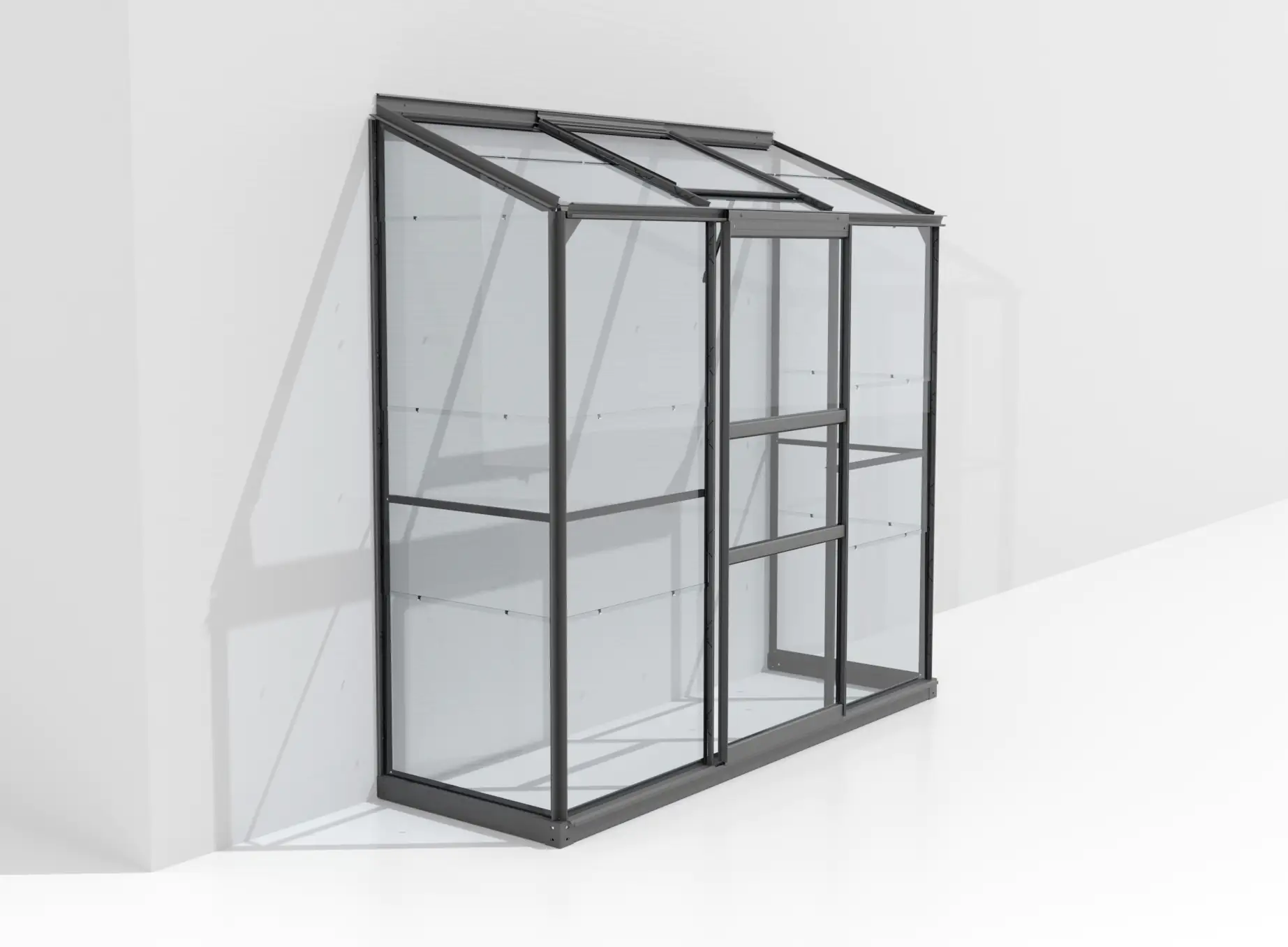 Vitavia Anlehngewächshaus Styx 1300 65 x 192 cm 3 mm ESG