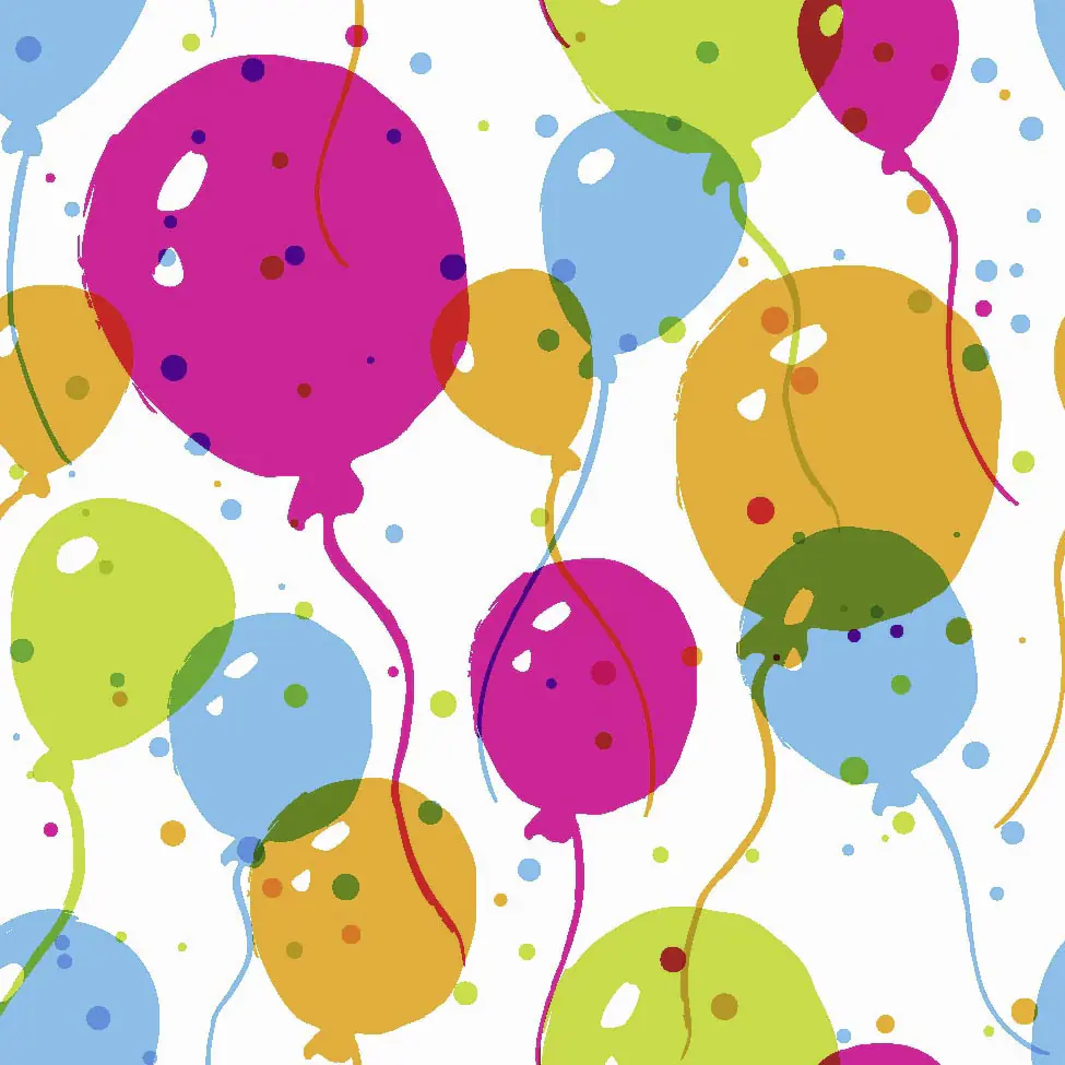 Duni Servietten Splash ballons 33 x 33 cm - 20er Pack