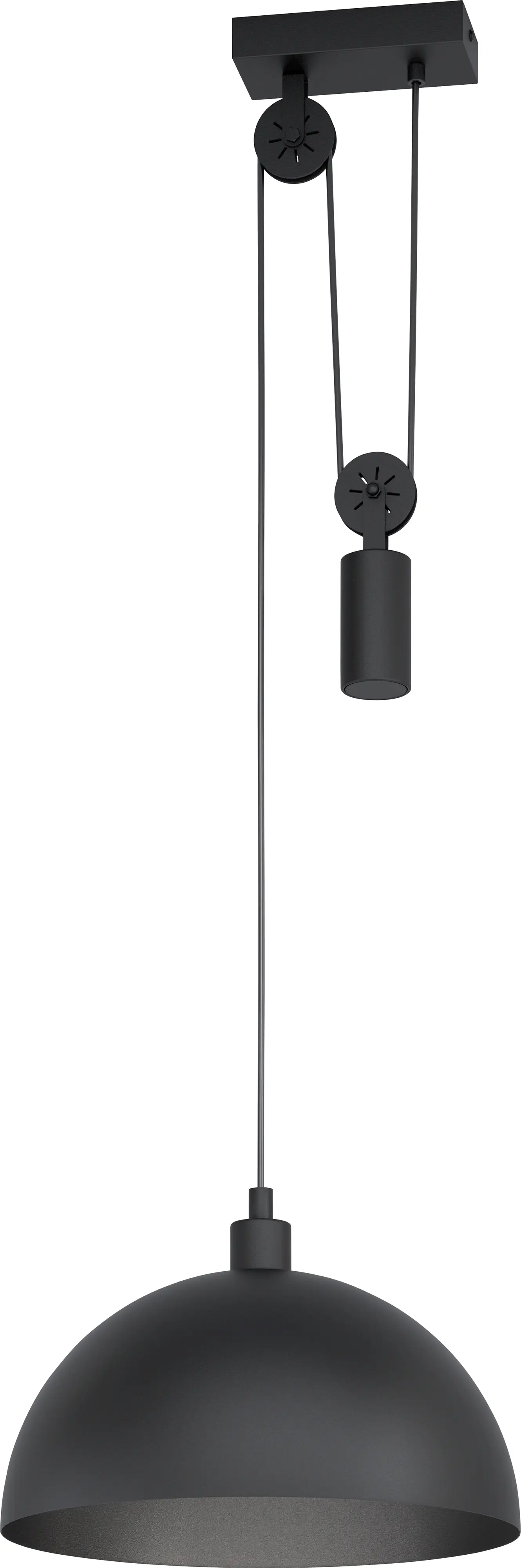 Eglo Pendelleuchte Winkworth 1 schwarz Ø38 cm E27