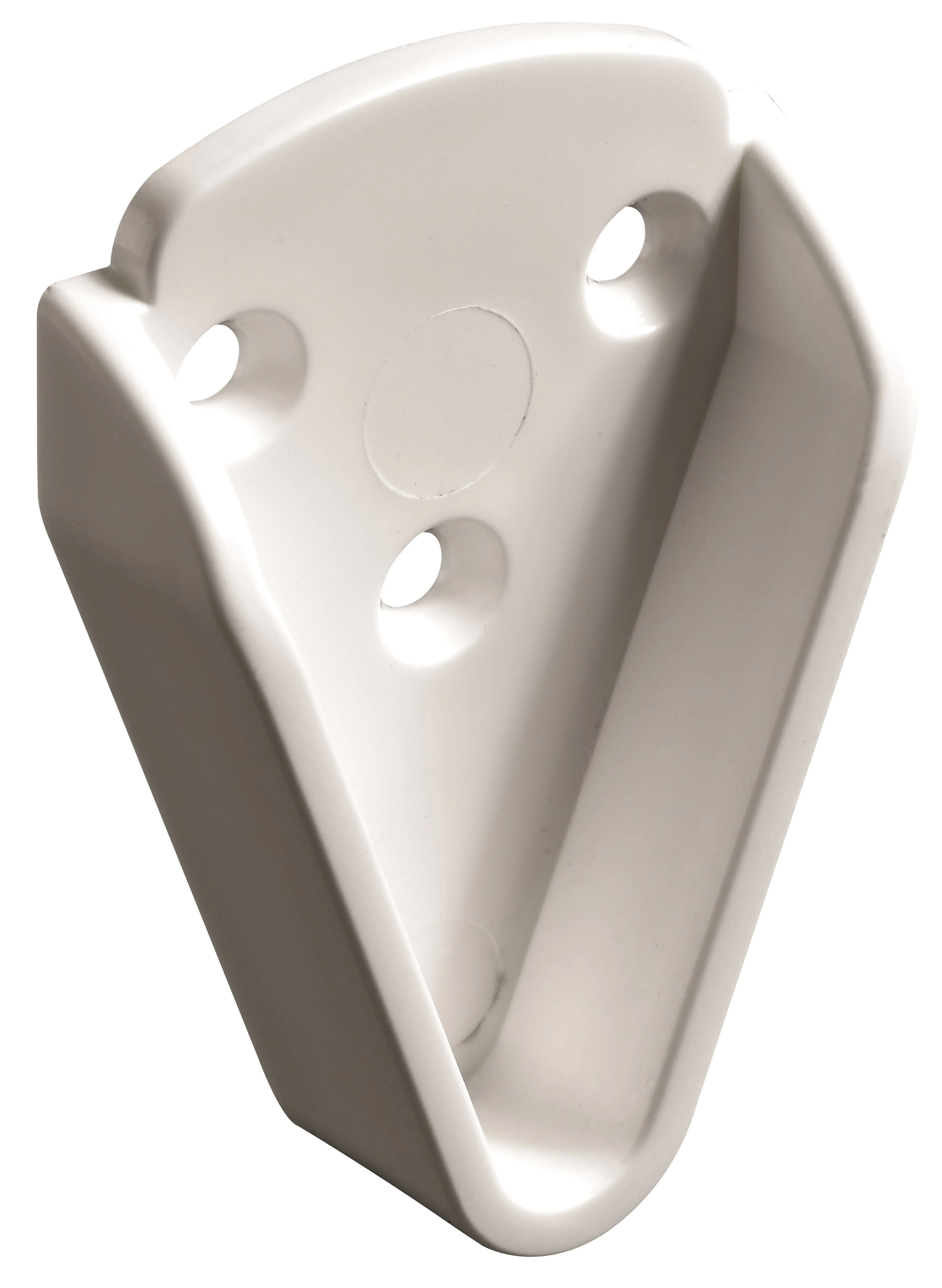 Hettich Schrankrohrlager Ø 25 mm Kunststoff weiß, Keilform, 2 Stück
