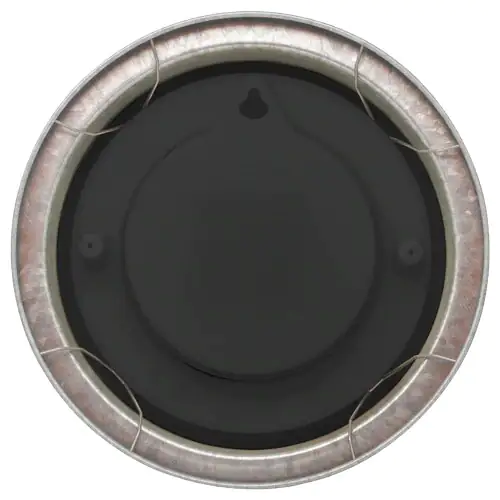 Nextime Außenwanduhr Poppy Ø 22 cm silber