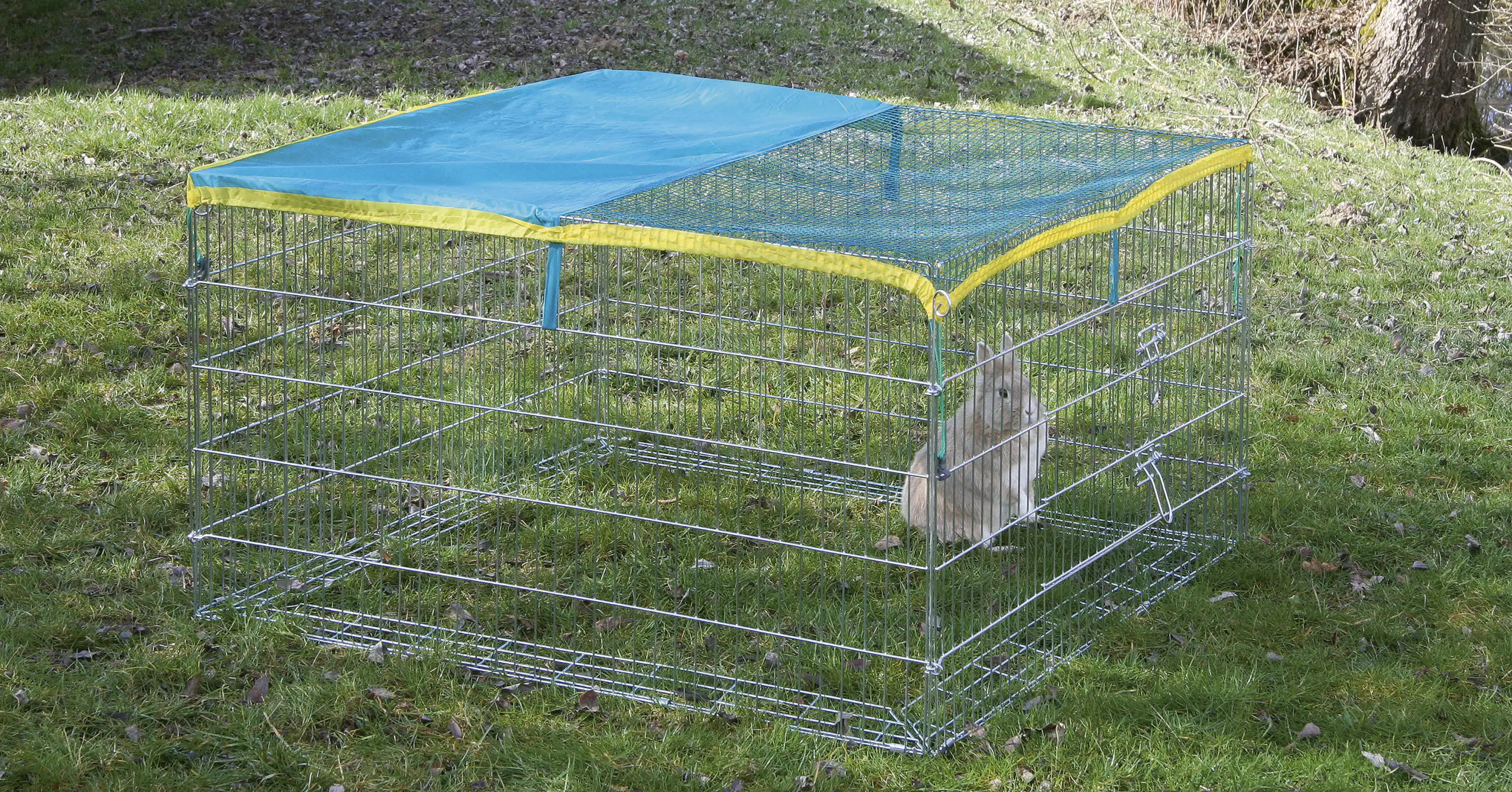 Kerbl Freigehege mit Ausbruchsperre LxBxH: 115x115x65 cm