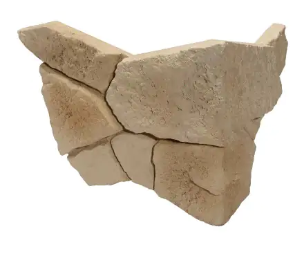 Verblender Ecke Nanga beige-natur