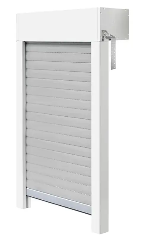 Schellenberg Aufsatzrollladen-Set für Fenster 80 x 120 cm weiß/grau