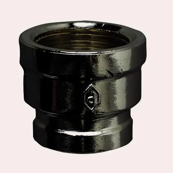 Cornat Reduziermuffe messing verchromt 1/2" x 3/8" Innengewinde