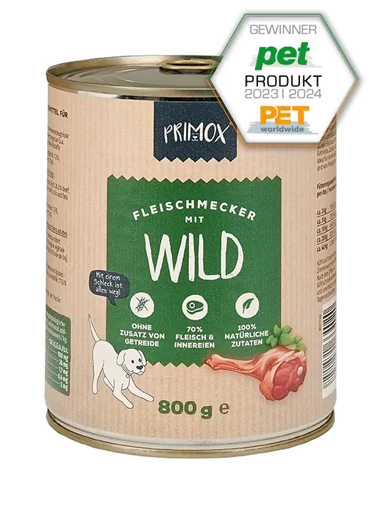 Primox Hundenassfutter Adult getreidefrei 800 g Wild