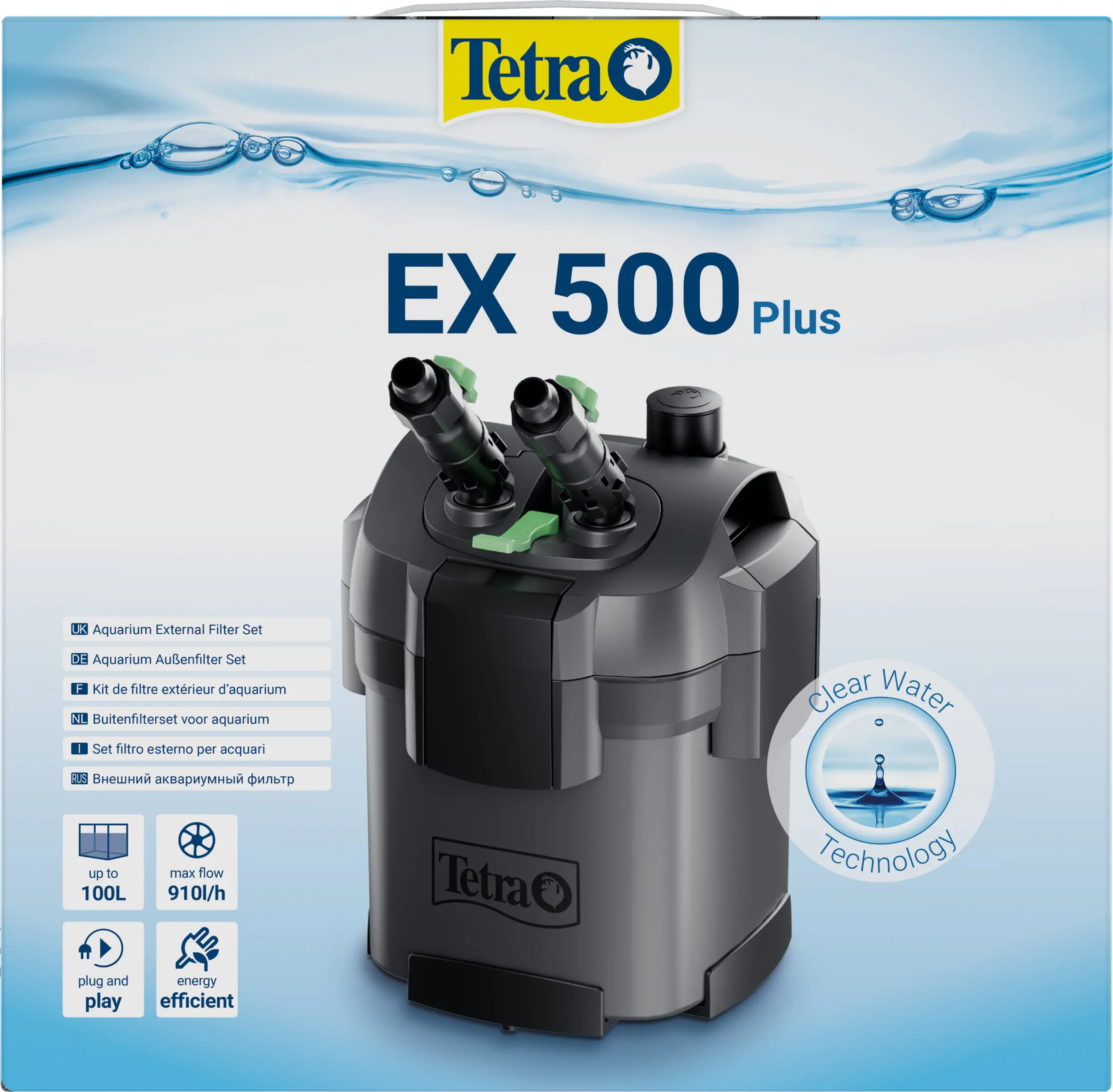 Tetra Außenfilter EX 500 Plus für Aquarien bis 100 l