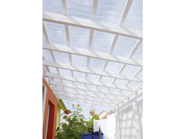 Gutta Polycarbonat-Wellplatte Trapez 76/18 200 x 95 cm 1,4 mm klar