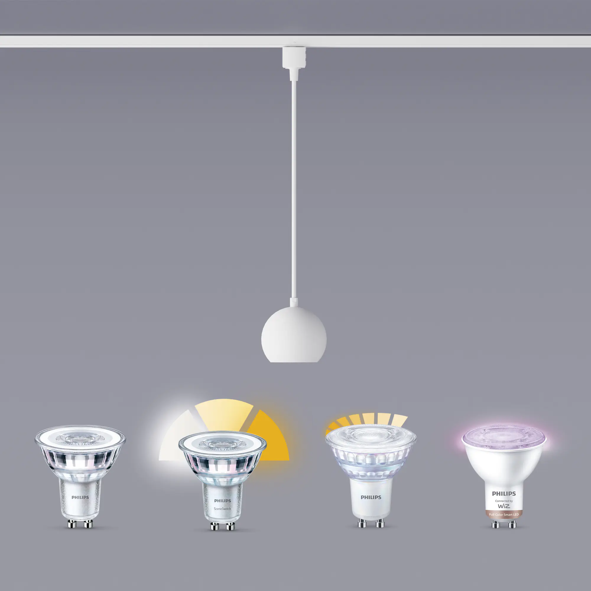 Philips Pendelleuchte 1er Pendel Colby Easy Link weiß