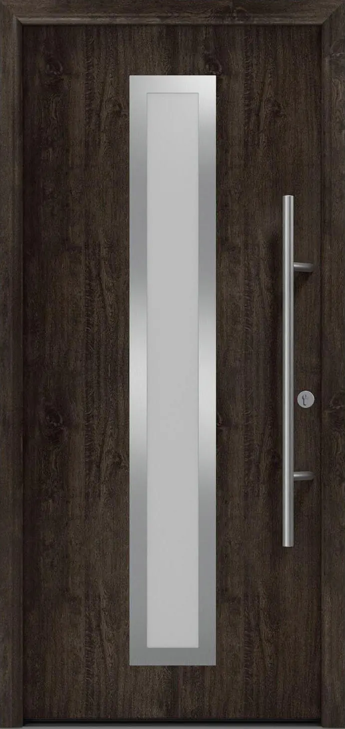 EcoStar Haustür ISOPRO Secur IPS 700S RC2 night oak 110 x 210 cm