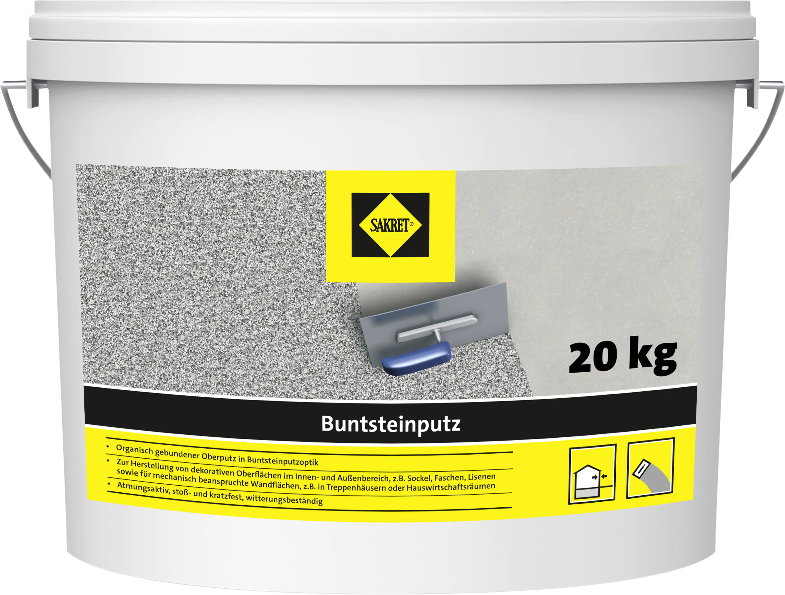 SAKRET Buntsteinputz grau-bunt 20 kg