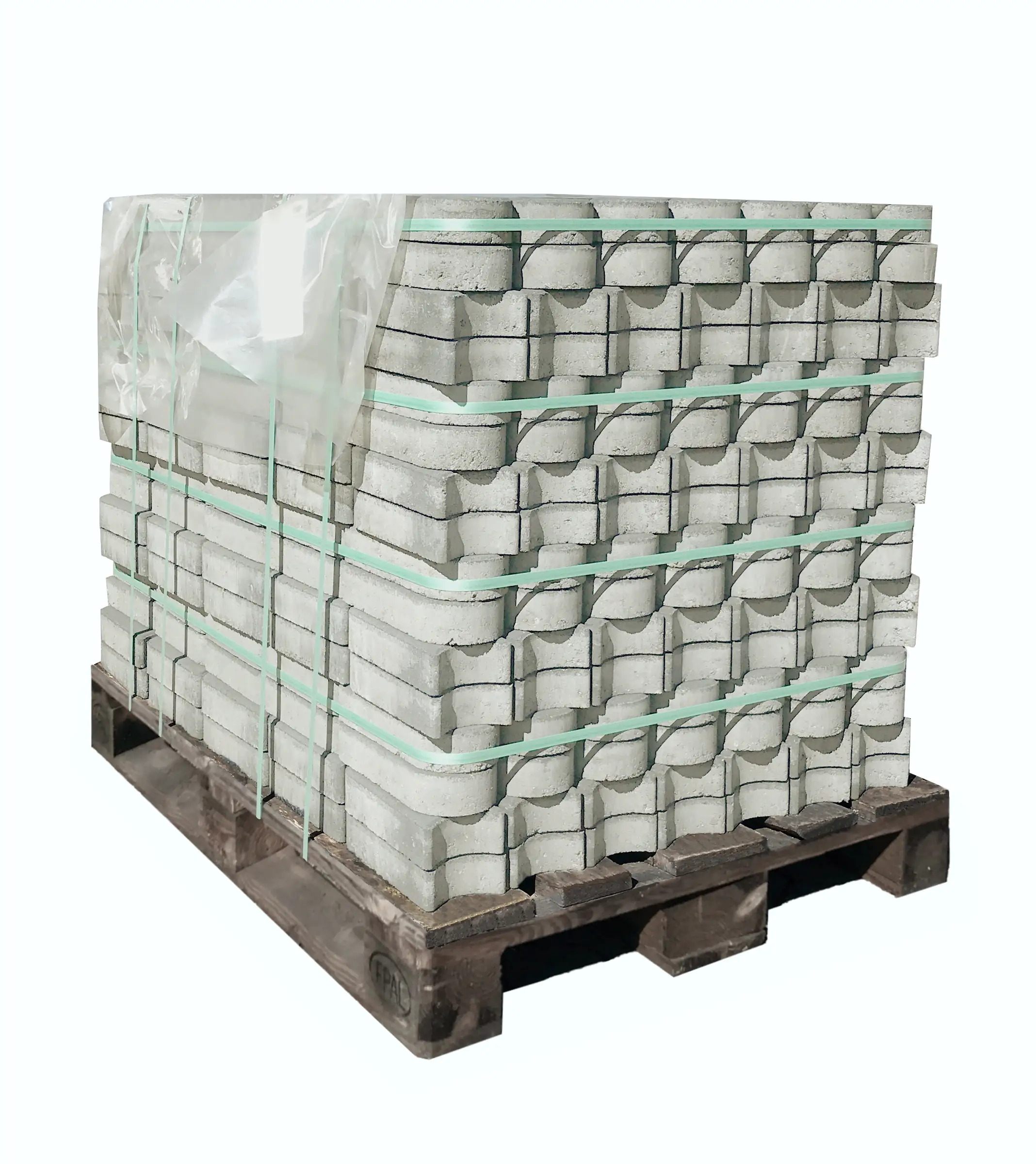 Kann Rasenkante Mini 24 x 10 x 4,5 cm grau 560 St. Palettenabnahme