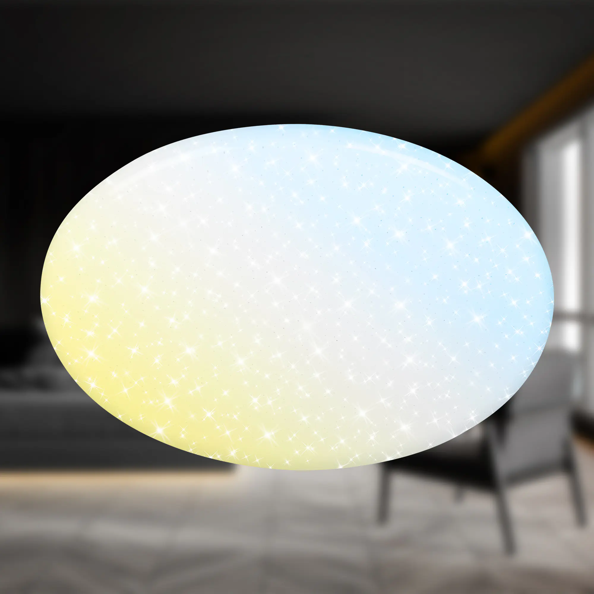 Briloner LED Deckenleuchte Verb Sternenhimmel weiß warmweiß-kaltweiß dimmbar