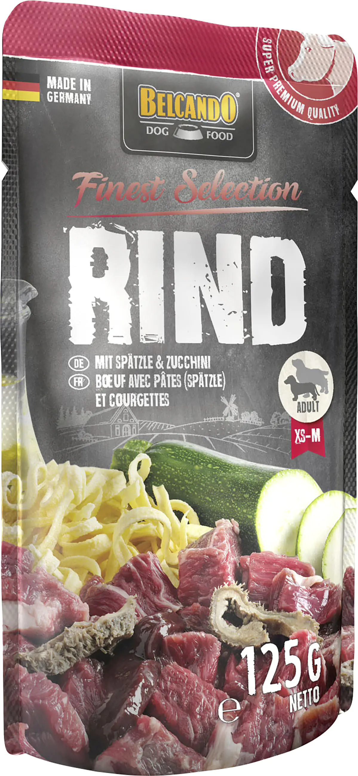 Belcando Hundenassfutter Finest Selection Adult 125 g Rind