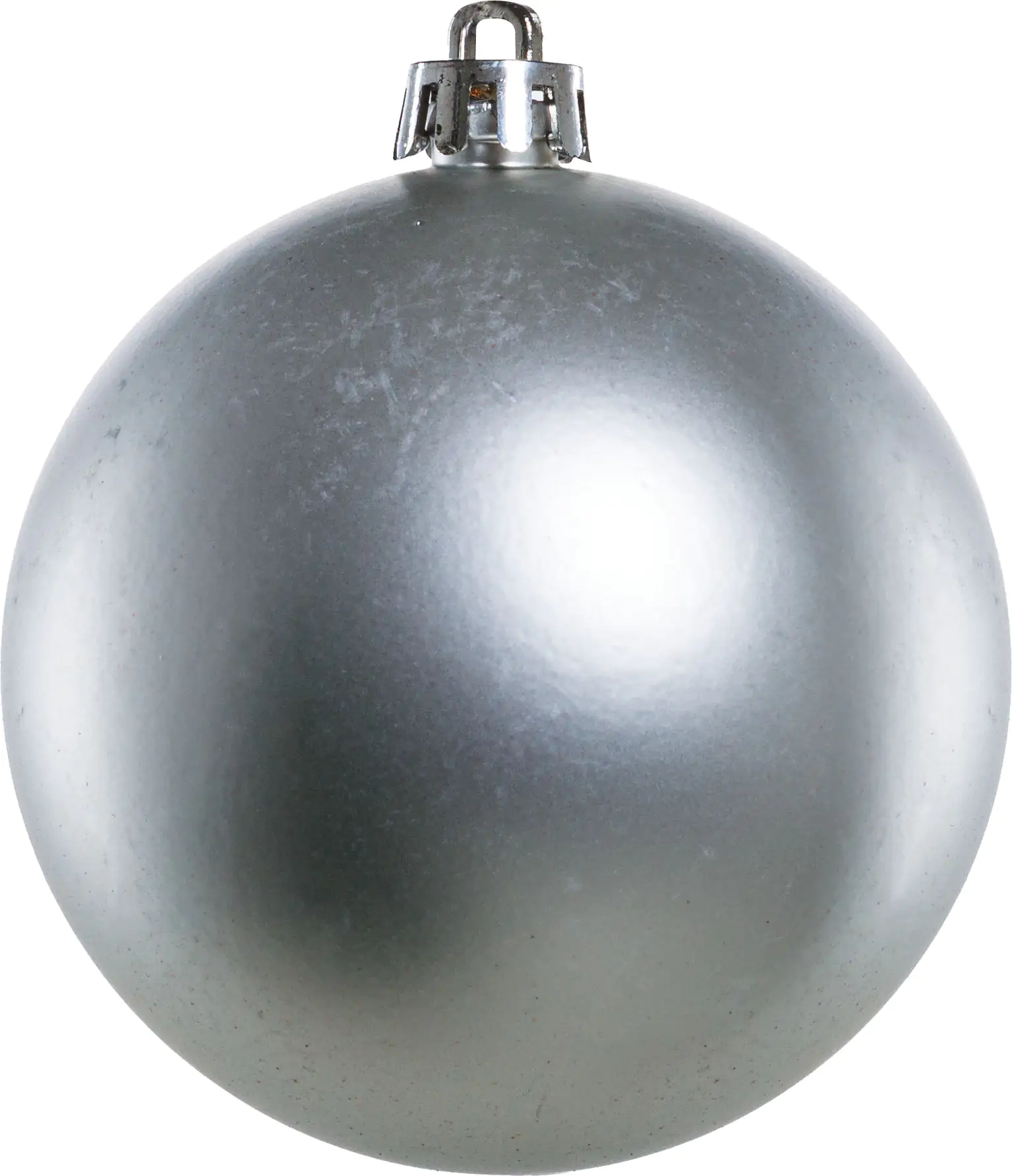 Trendline Weihnachtskugeln bruchfest, langlebig Ø 8 cm silber 6 Stück