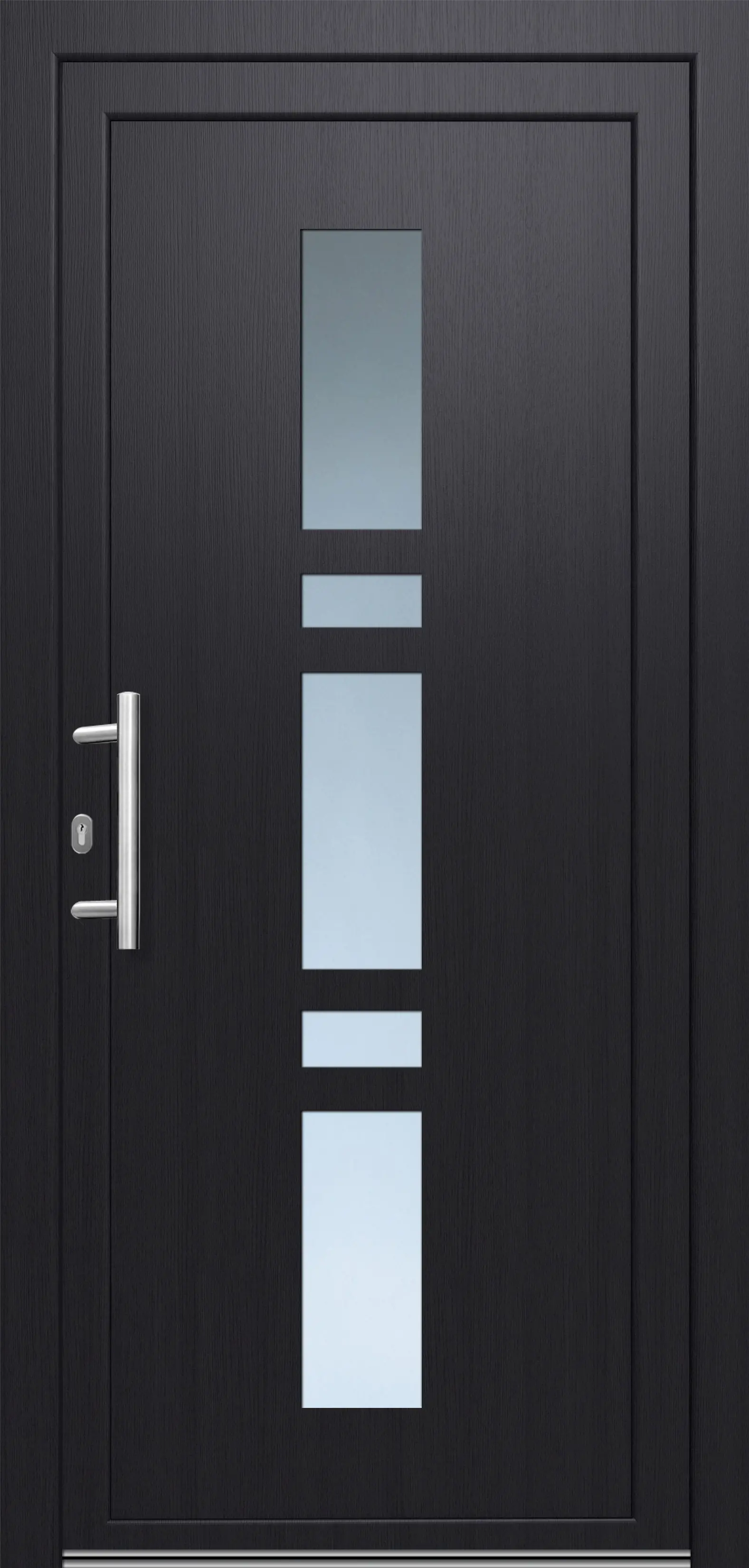 Panto Haustür Modell SMK 017 DIN links weiß/anthrazit 110 x 210 cm