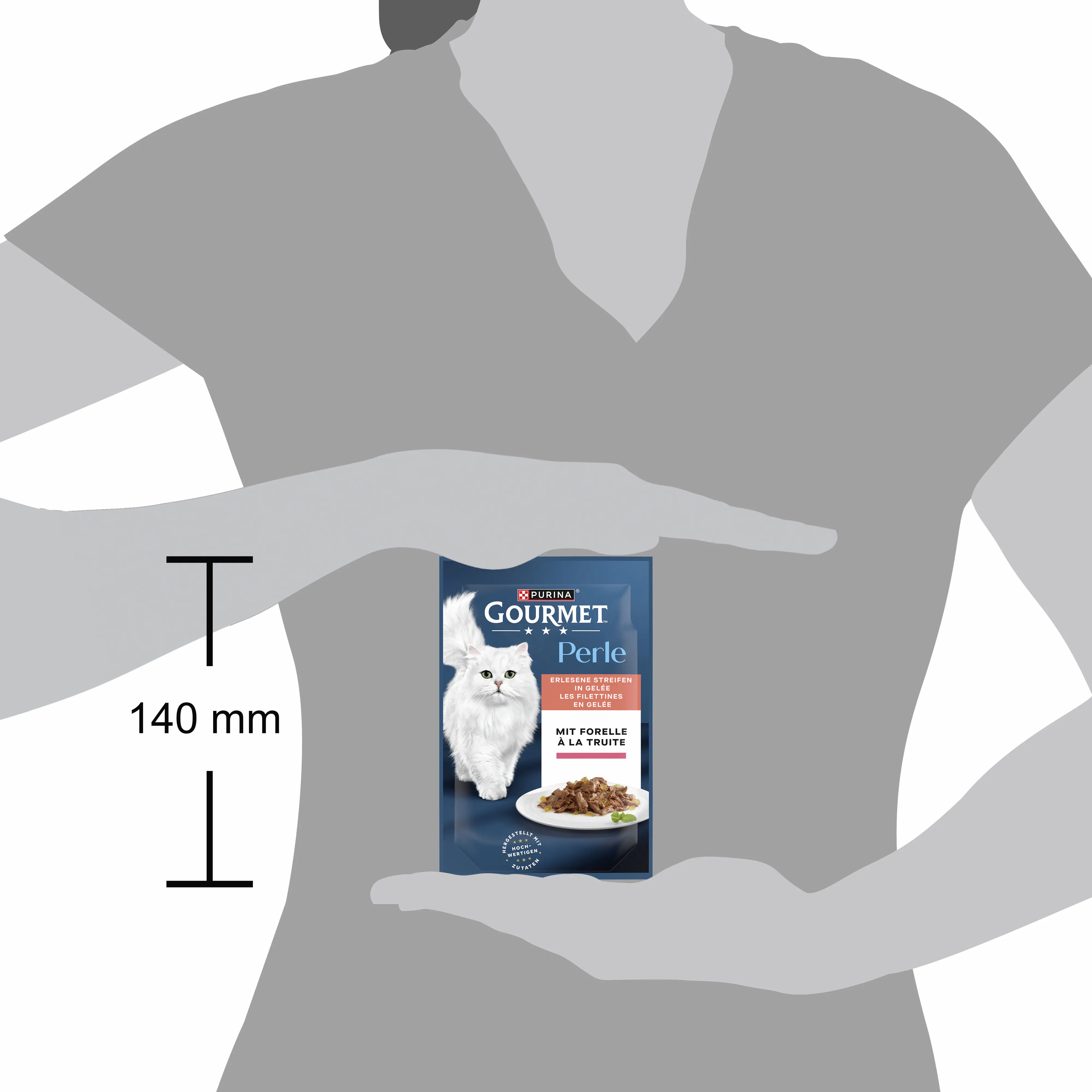 Gourmet Perle Katzennassfutter Adult 85 g Forelle