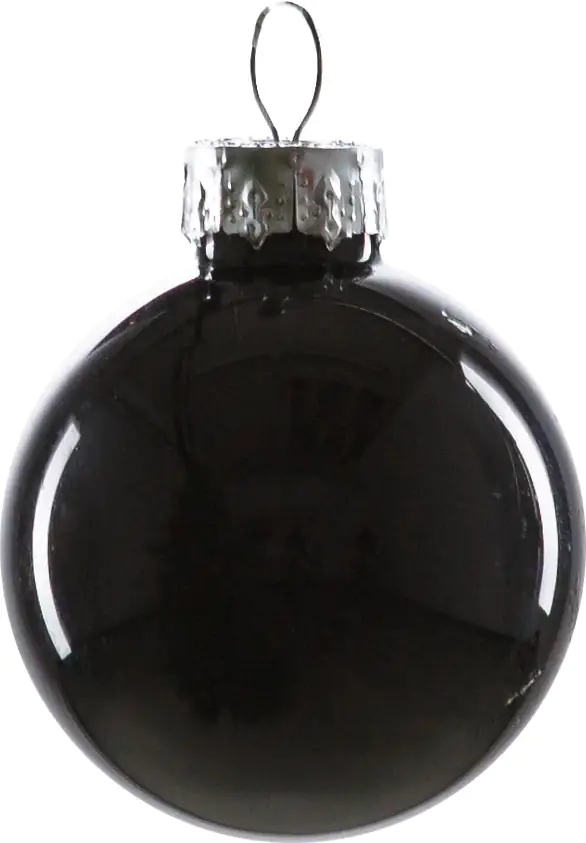 TrendLine Weihnachtskugeln aus Glas Ø 3,5 cm schwarz 16 Stück\n