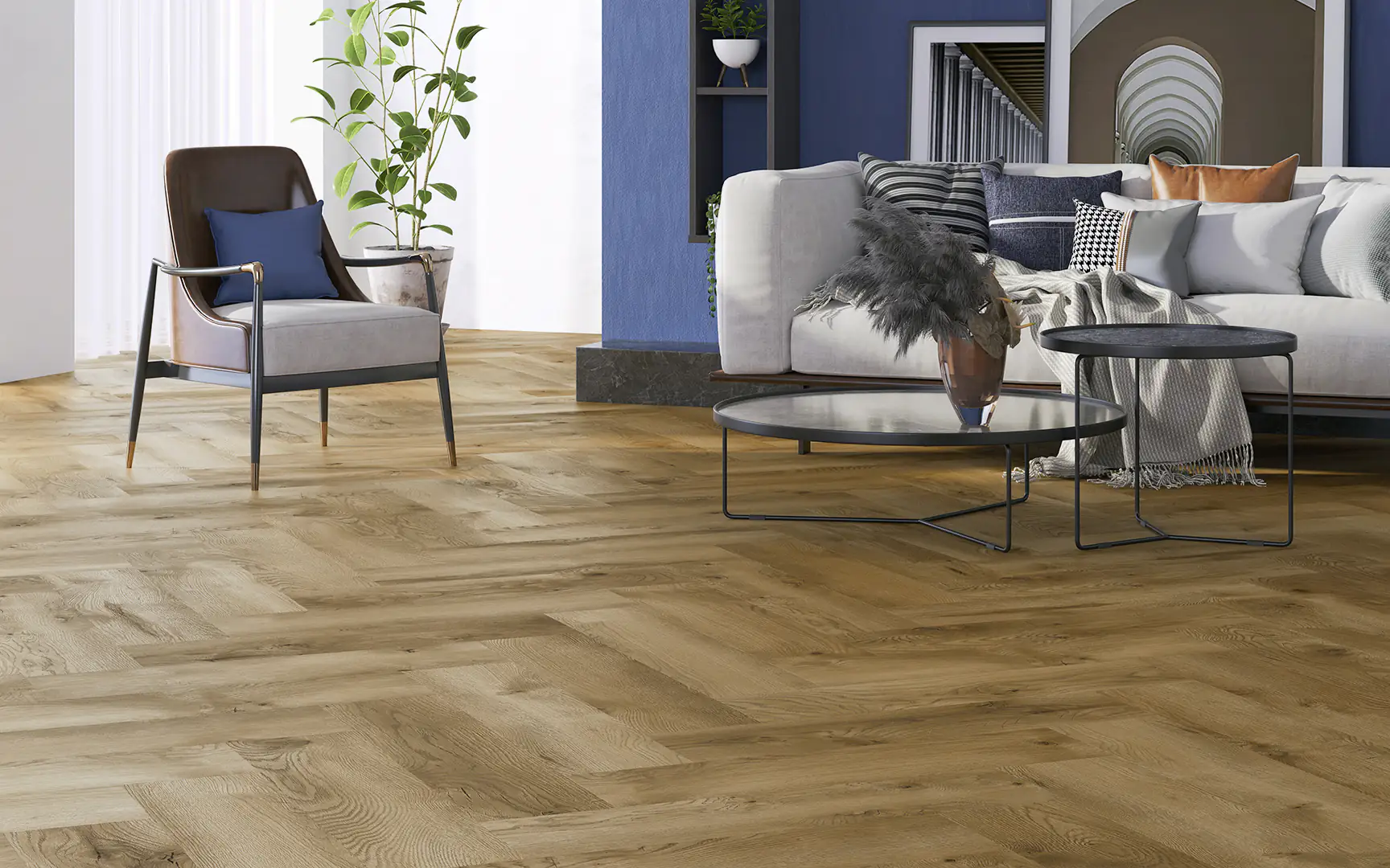Classen Laminat Fischgrät Ville Tarragona Oak