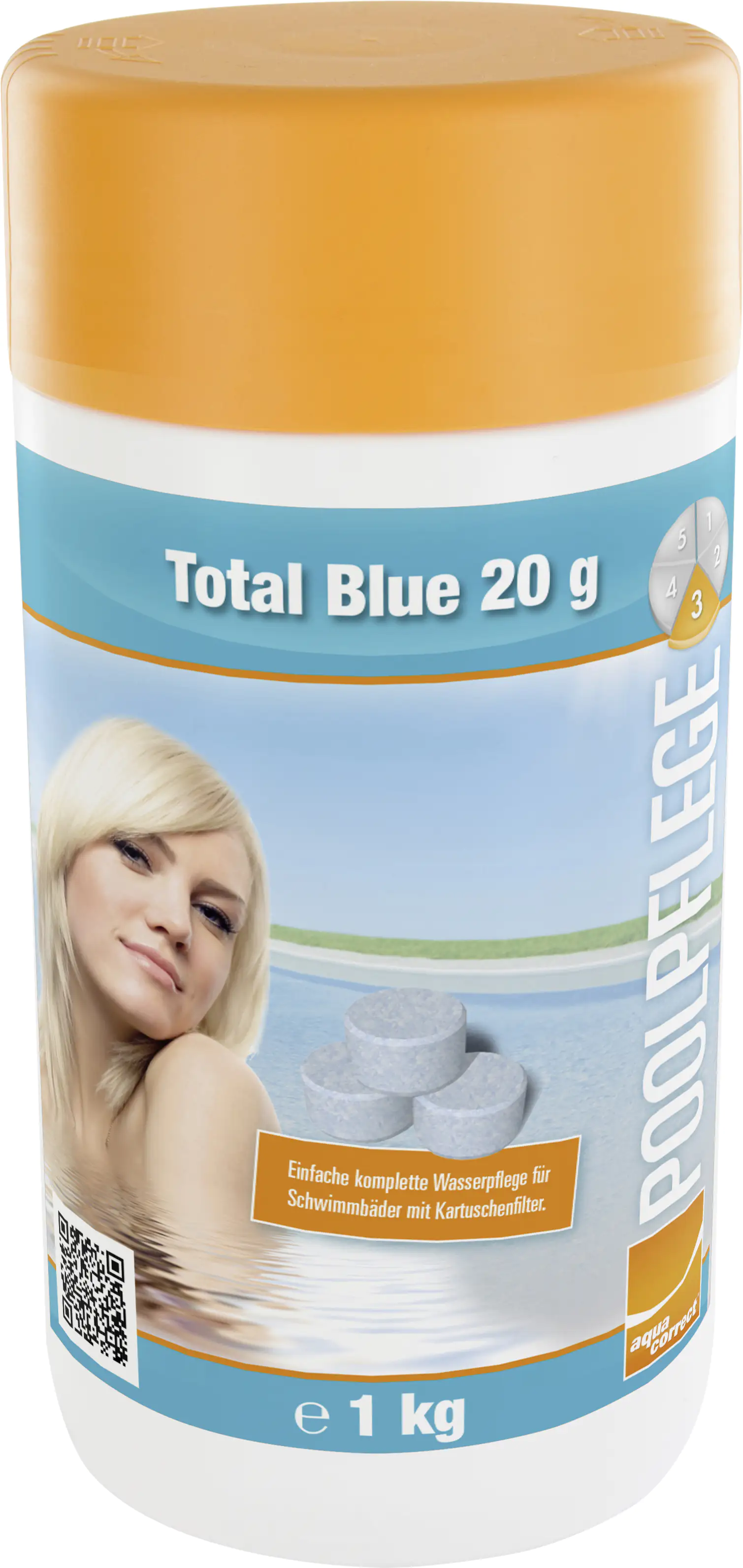 Steinbach Poolpflege Total Blue Chlorprodukt 1 kg Tabletten,löslich