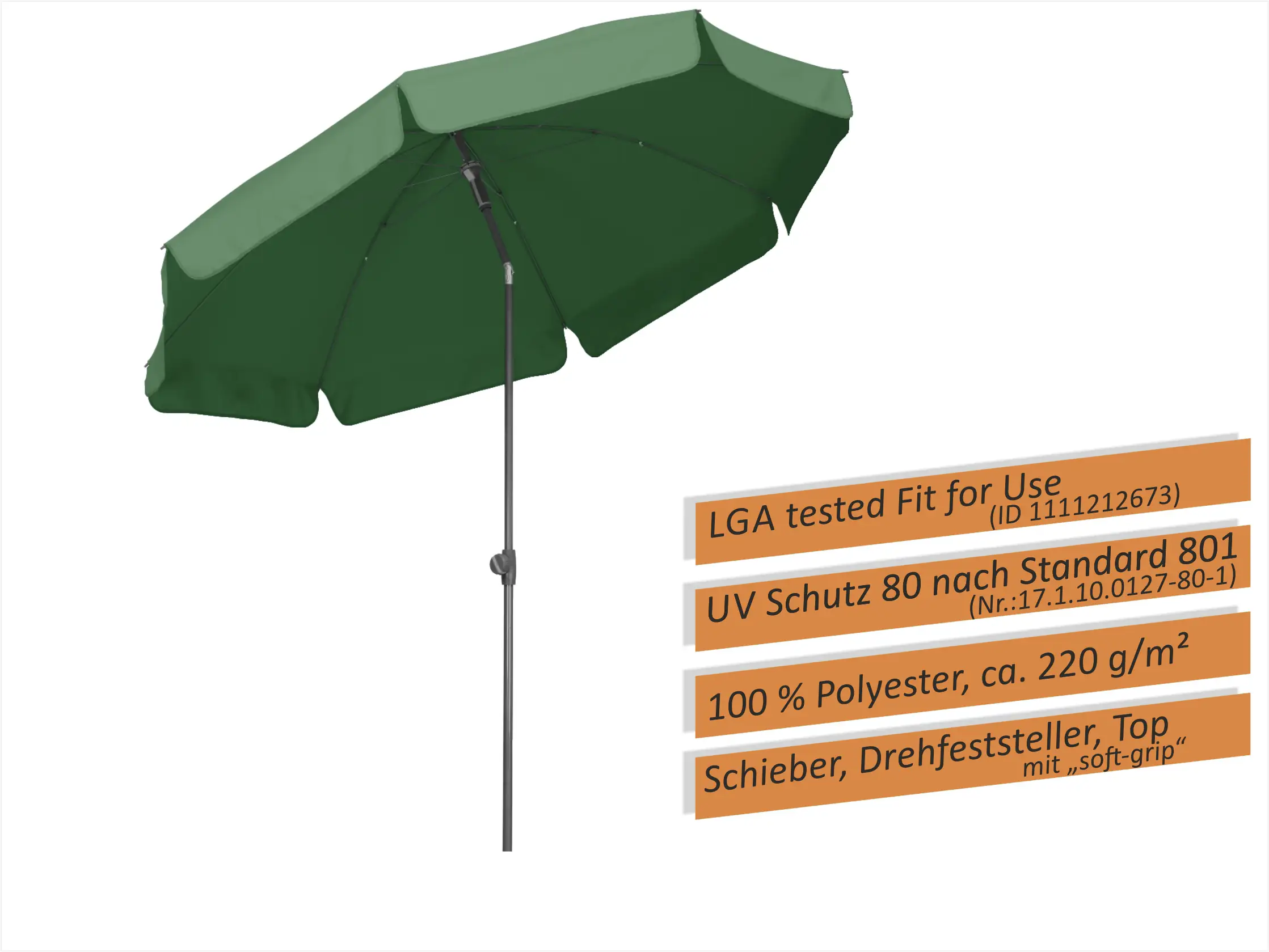 Schneider Sonnenschirm Aquila grün Ø 200 cm