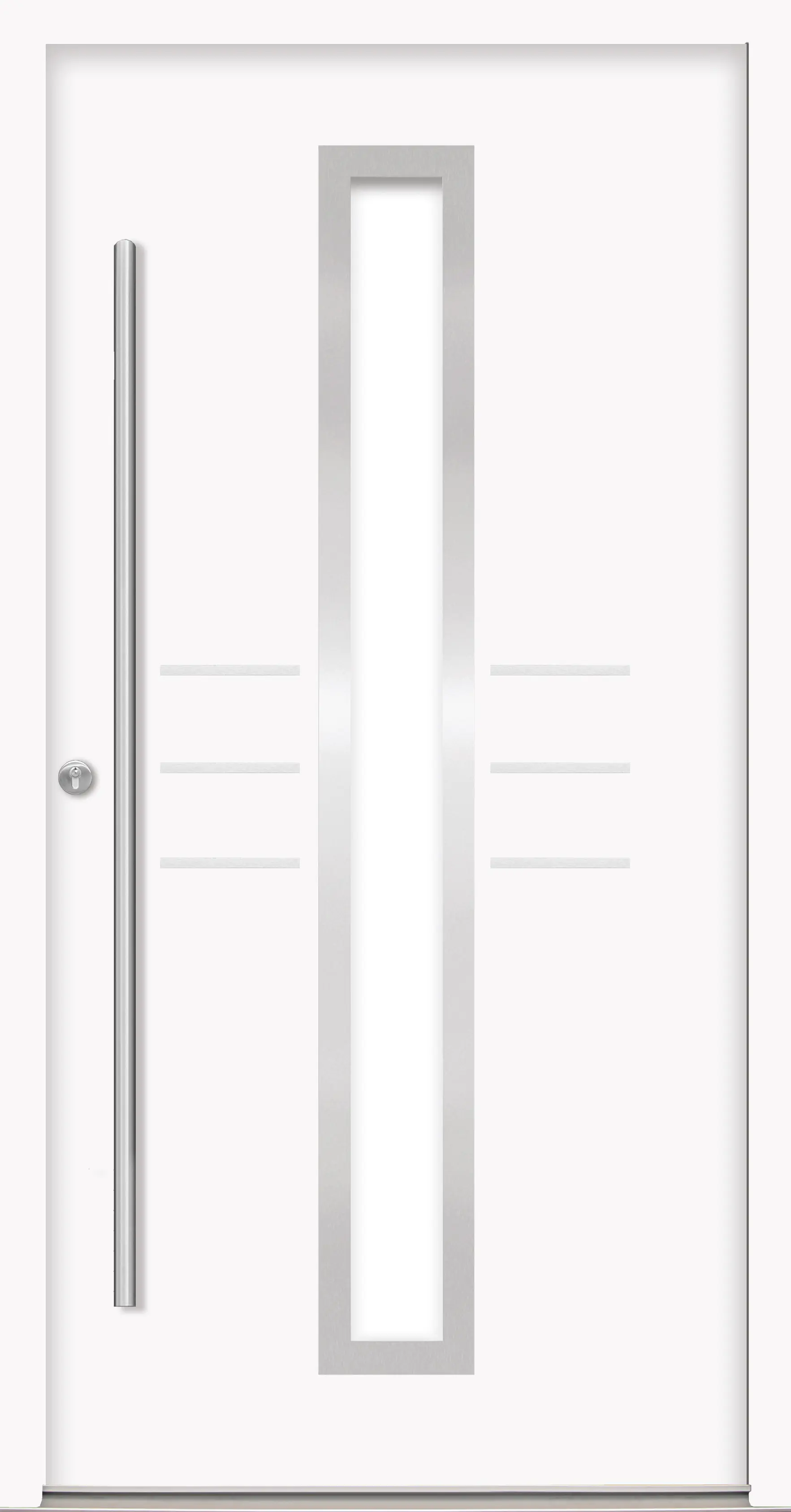 Splendoor Haustür Passivedoor Premium B07 Weiß DIN Links 100 x 210 cm