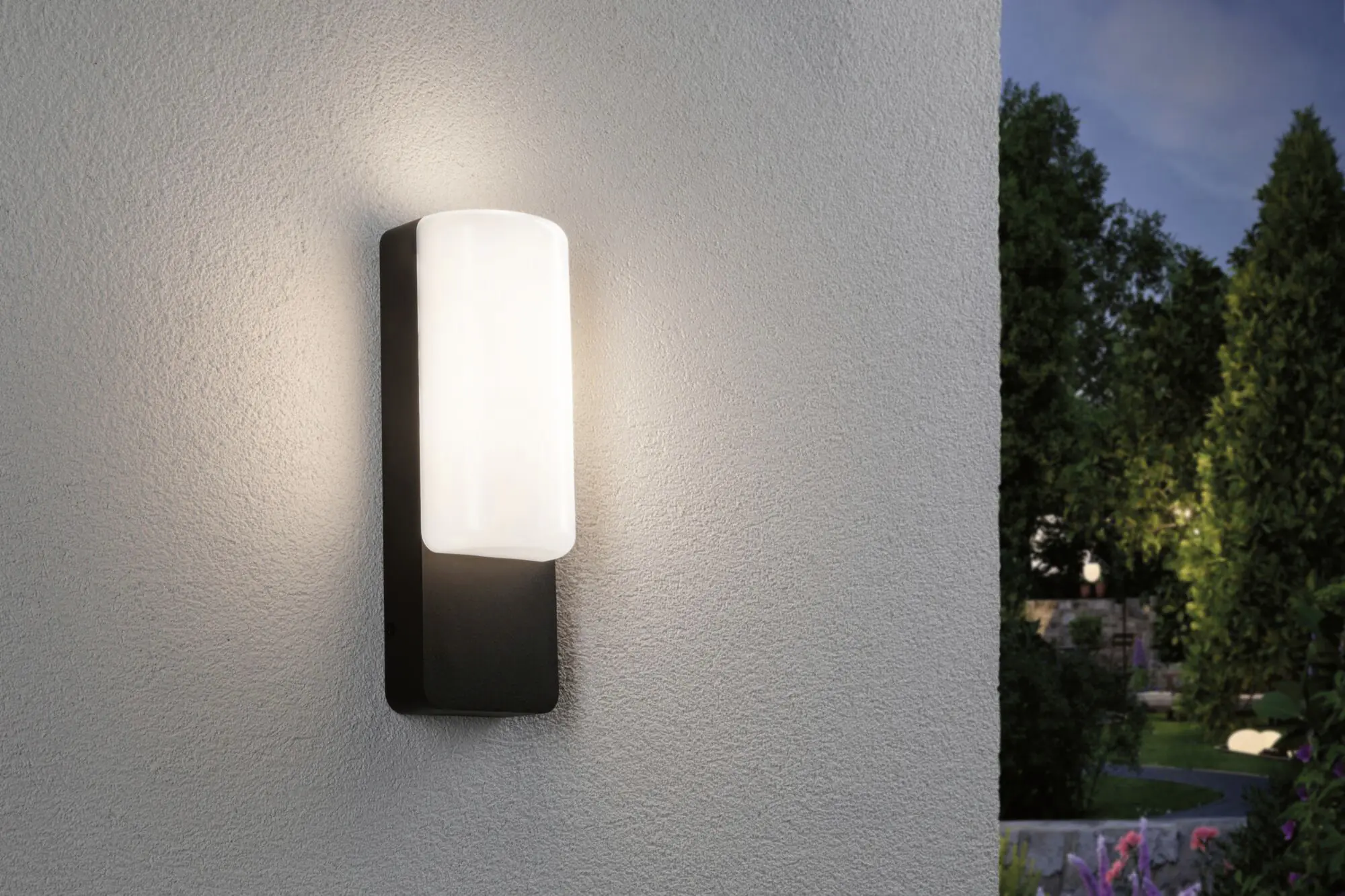Paulmann LED Außen-Wandleuchte Bonnie anthrazit 26,3 x 9,3 cm 