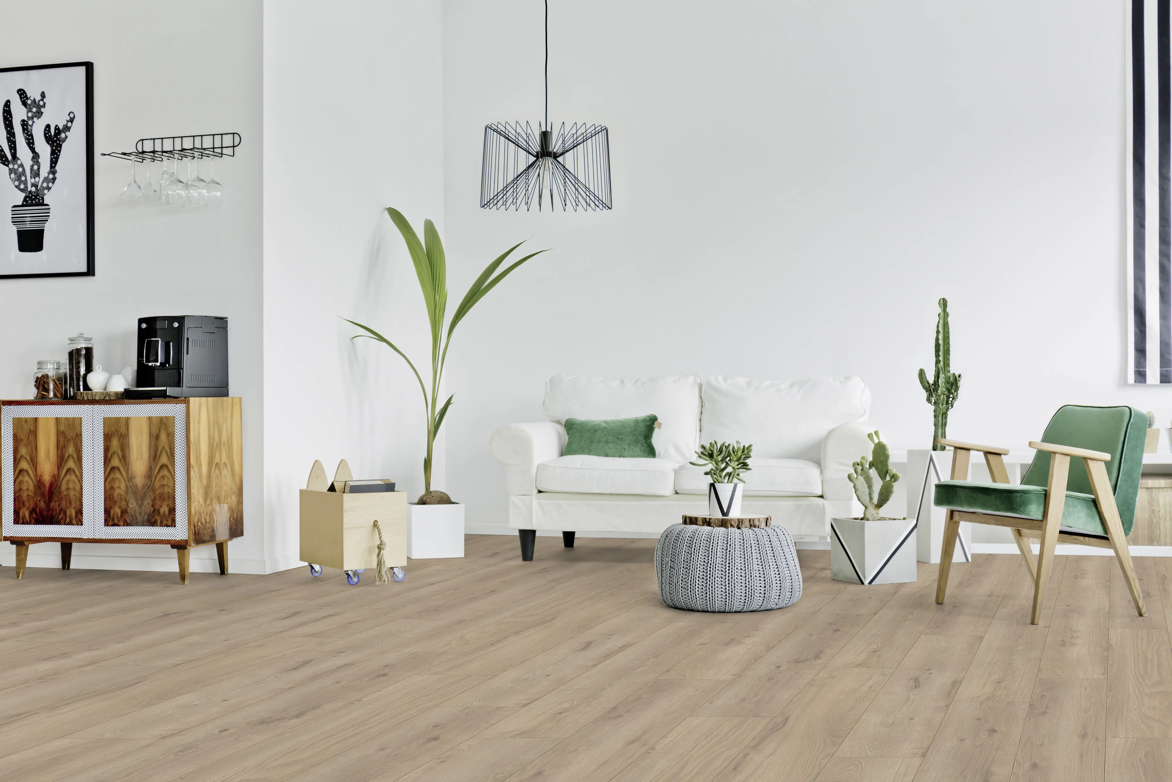 Classen Laminat Megaloc Aquaprotect 128,5 x 19,2 cm 8 mm Oak light brown