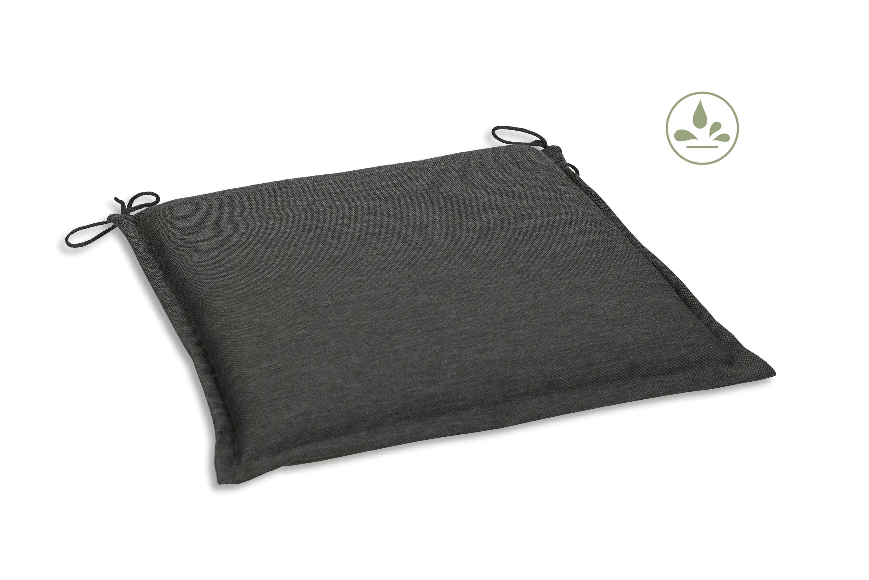 GO-DE Sitzkissen Dora 45 cm x 47 cm x 5 cm, grau, anthrazit