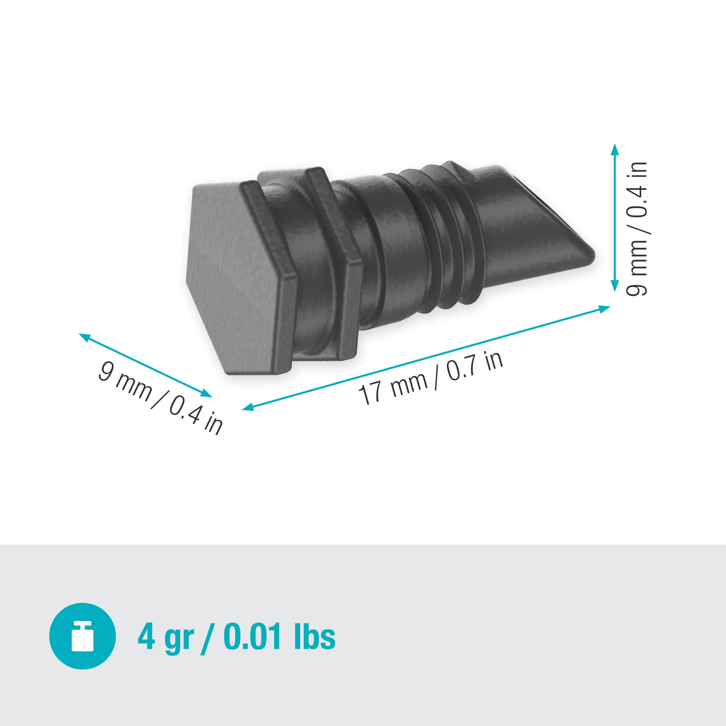 Gardena Verschlussstopfen, 4,6 mm (3/1")