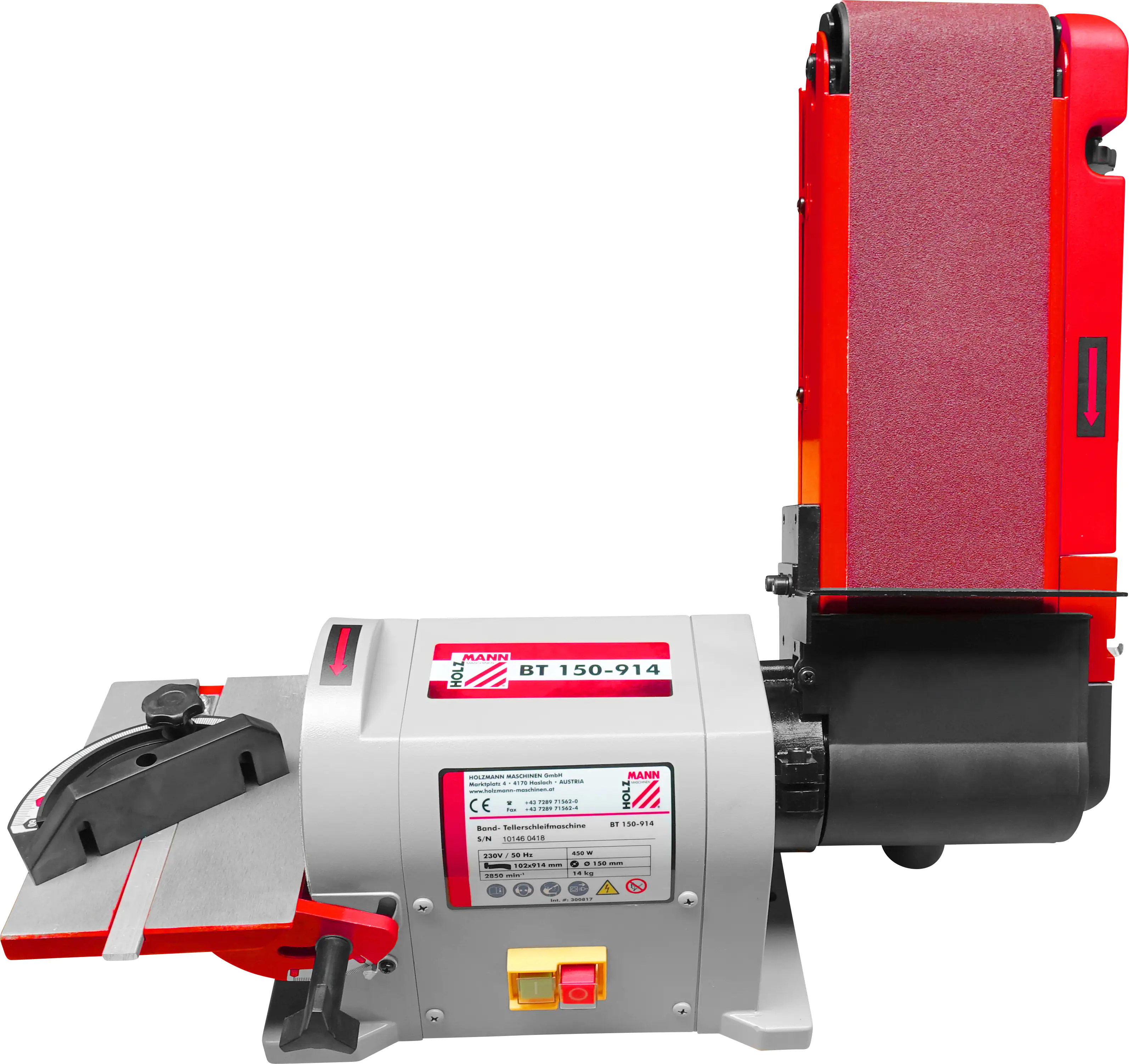 Holzmann Band-Tellerschleifmaschine BT150-914_230V 450 W