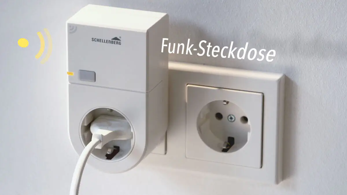 Funk-Steckdose innen weiß