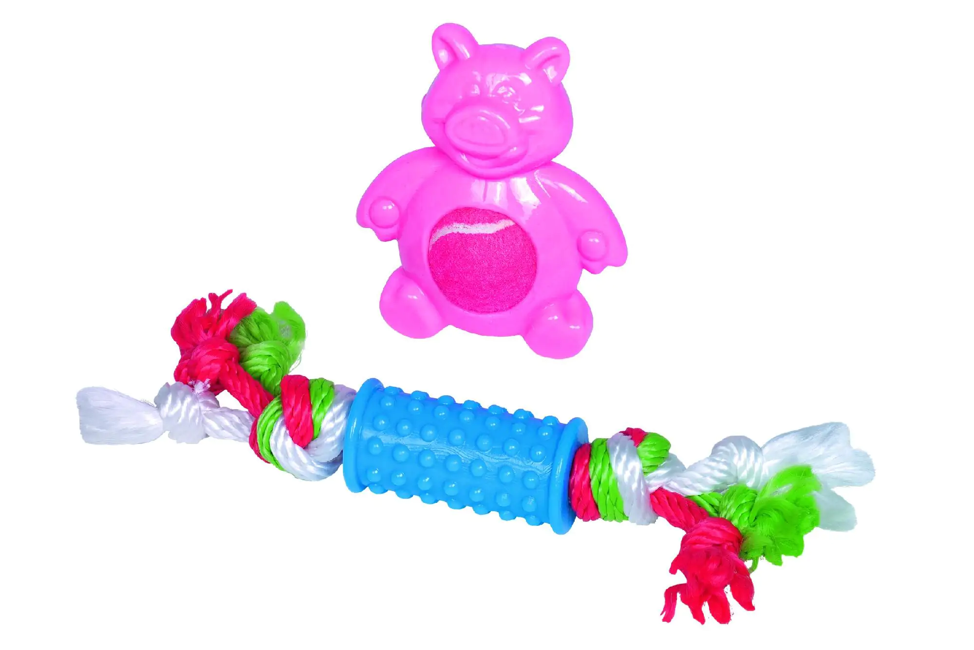 Nobby Puppy Set TPR pink blau 10 cm 21 cm