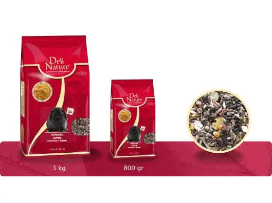 Deli Nature Premium Alleinfutter für Kaninchen 800 g
