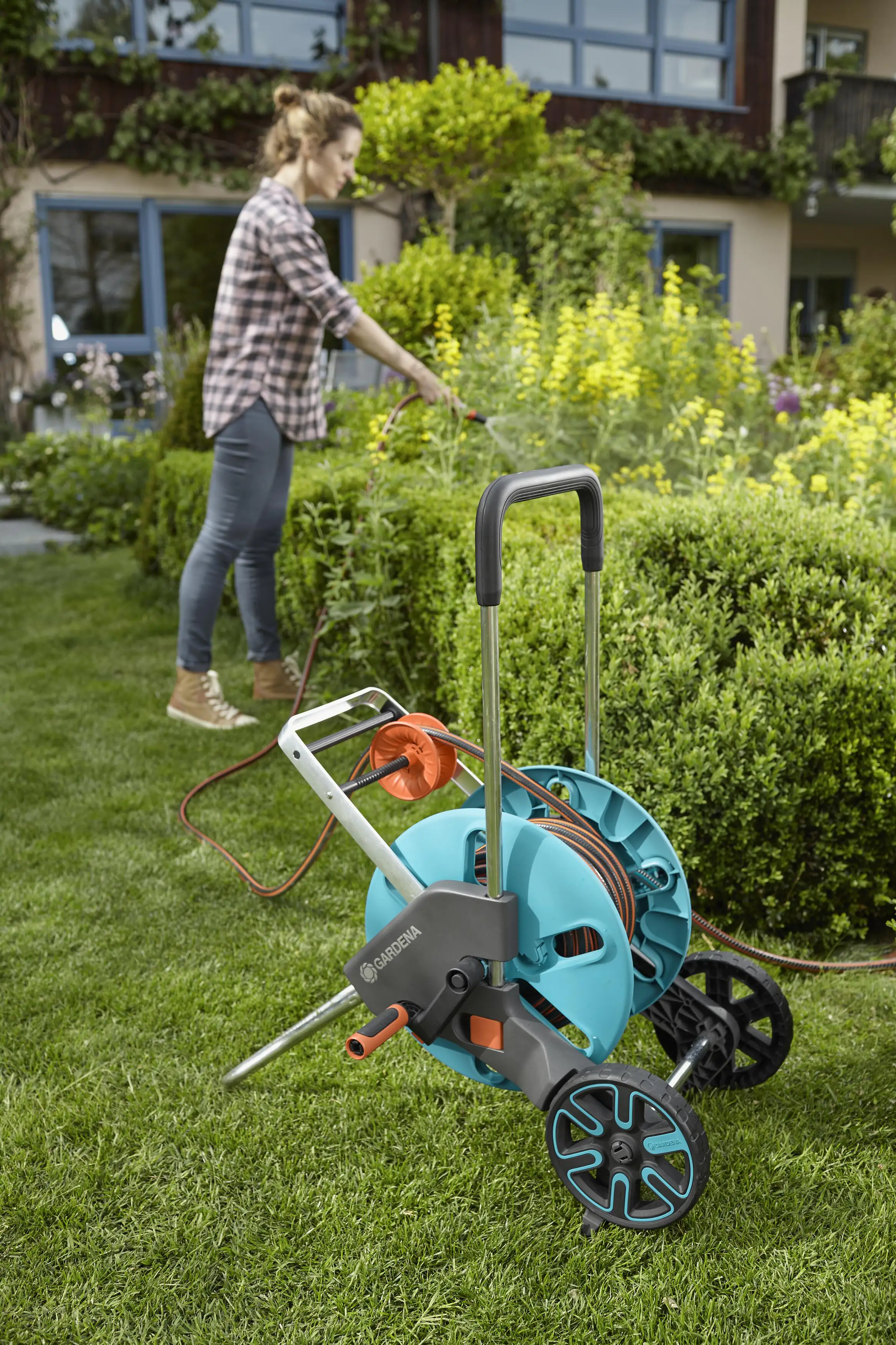 Gardena Schlauchwagen CleverRoll M Easy Set inkl. 20 m Schlauch