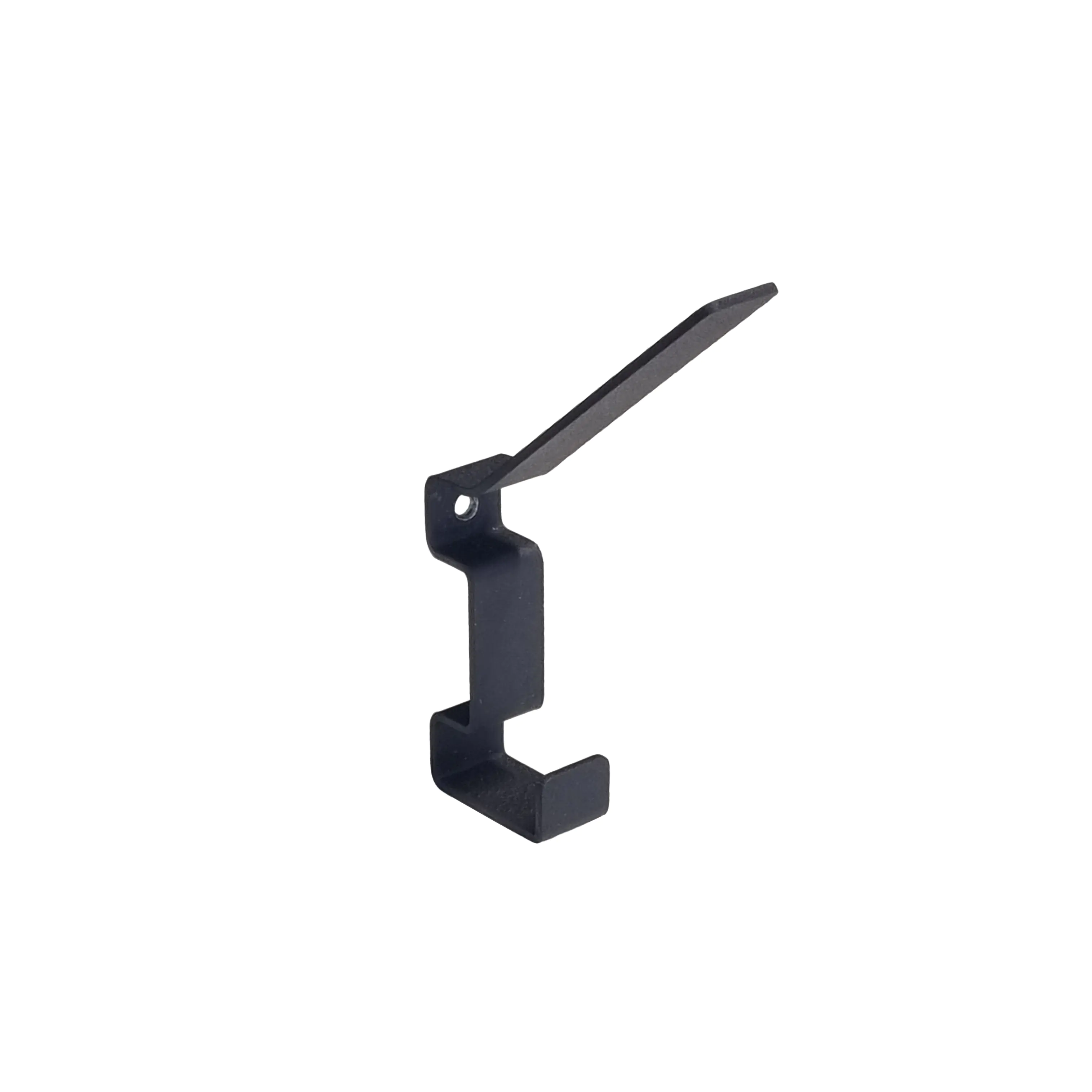 Neuhofer Garderobenhaken für Akustikpaneele 9,4 x 1,4 x 6 cm schwarz 2 Stück
