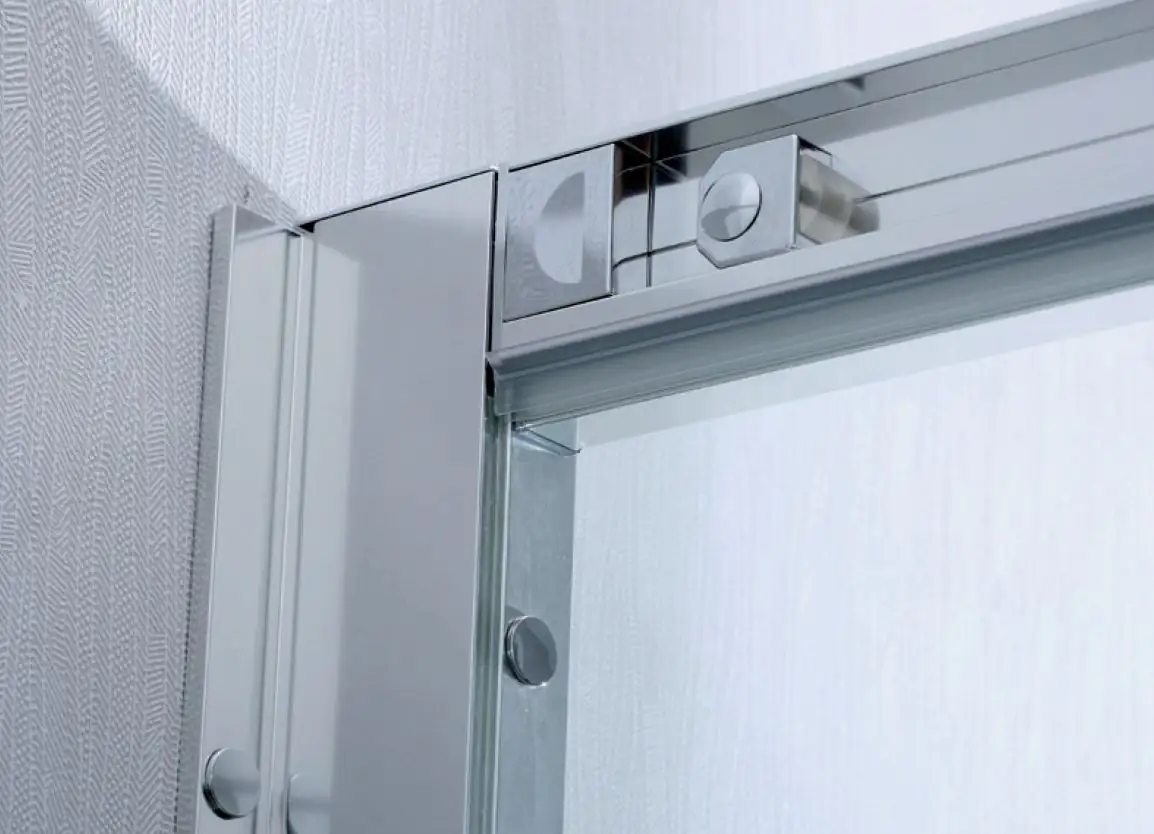 Primaster Eckdusche Easy-5 Schiebetür 90 x 90 cm Klarglas chrom