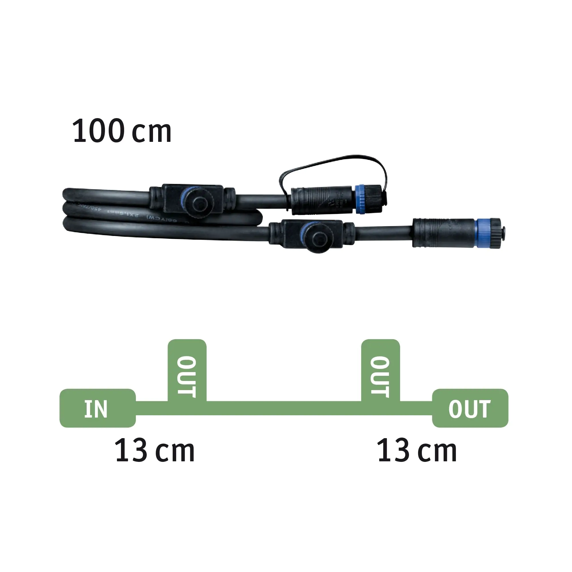 Paulmann Plug & Shine Erdspieß Sting Outdoor anthrazit 29 cm warmweiß