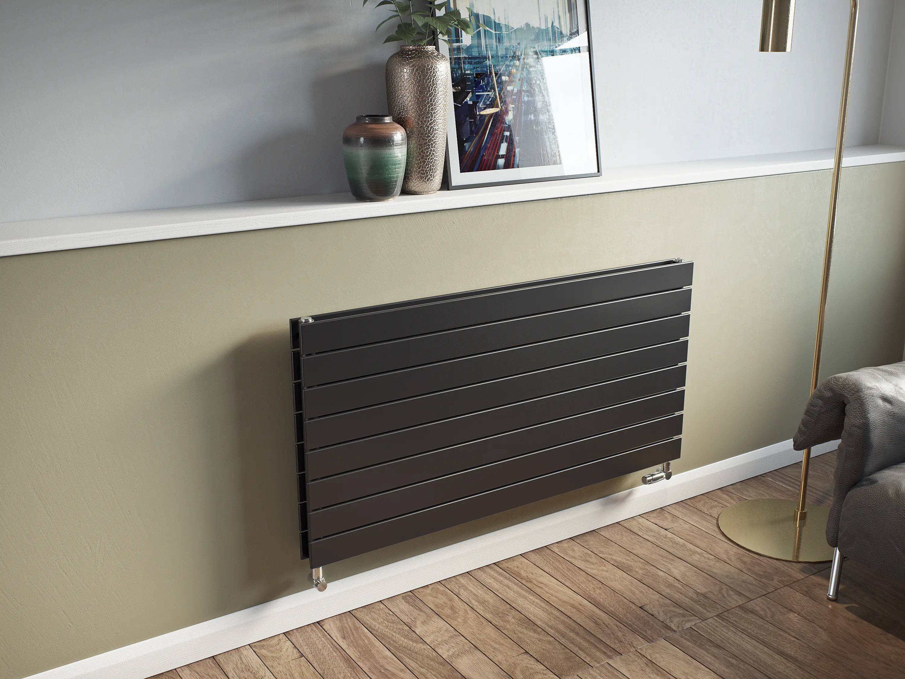 Ximax Heizkörper P1 Duplex horizontal 59,5 x 100 cm 963 Watt anthrazit 