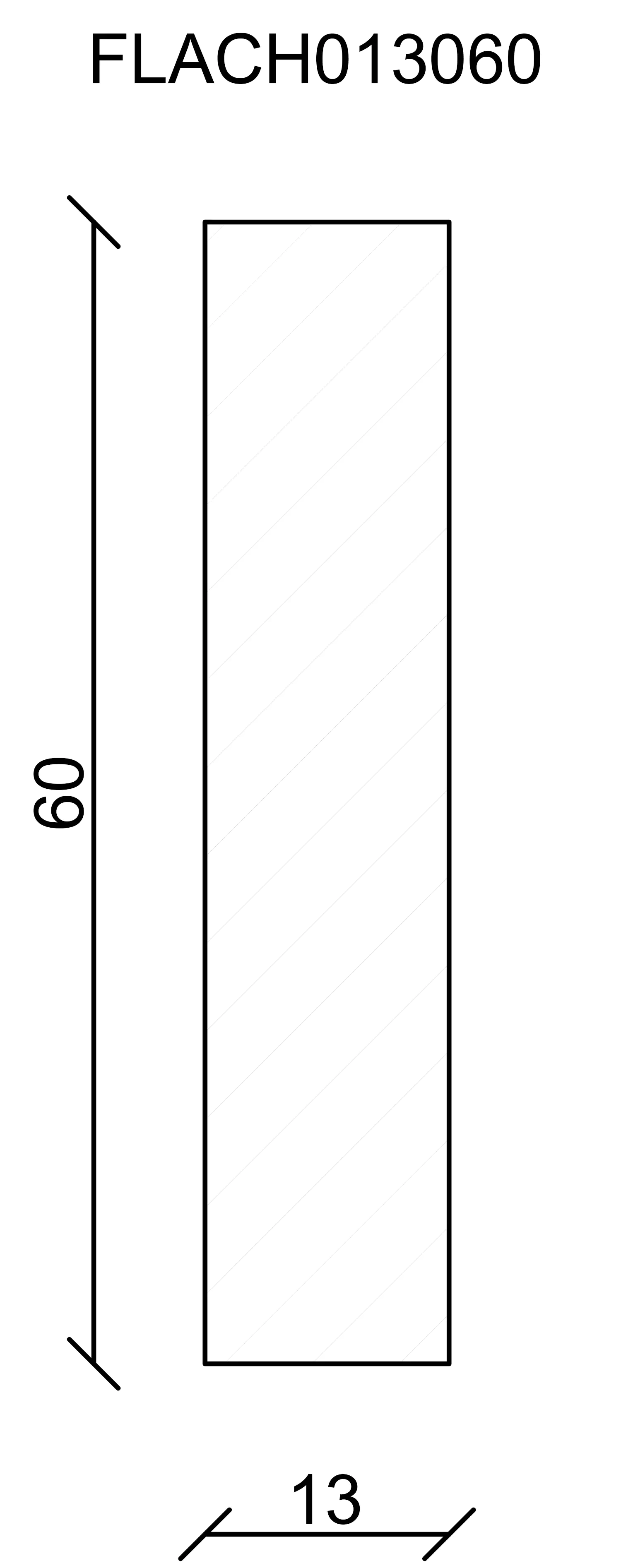 FN Neuhofer Flachleiste 240 cm 60 x 13 mm Fichte/Kiefer