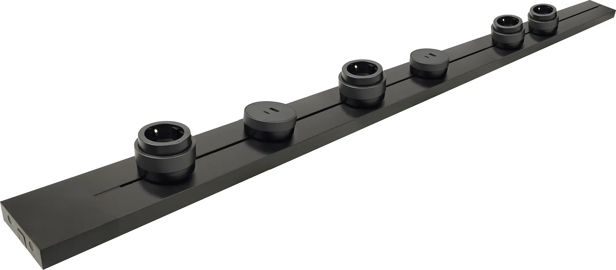 Schwaiger Modulare Stromleiste 100 cm max. 3680W schwarz